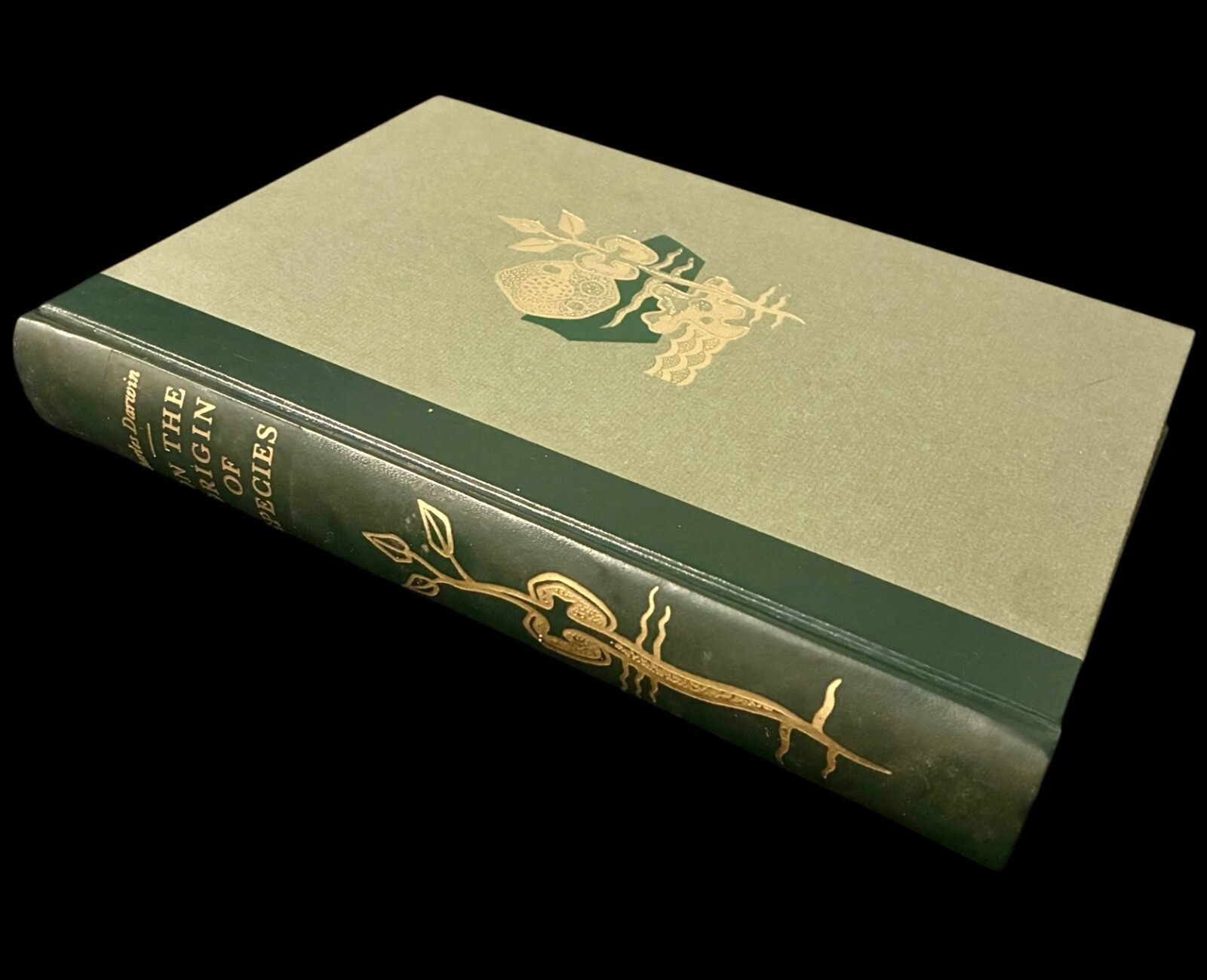 On The Origin Of Species Charles Darwin Heritage Press Sandglass 1963 w papers