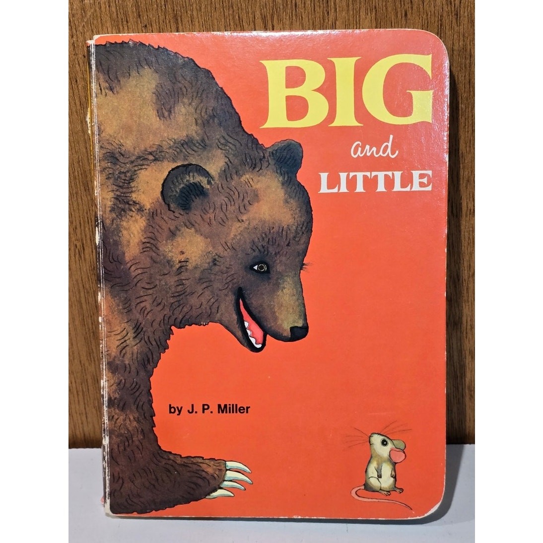Vintage Random House Big and Little Board Book J P Miller Vintage 1976 Animals