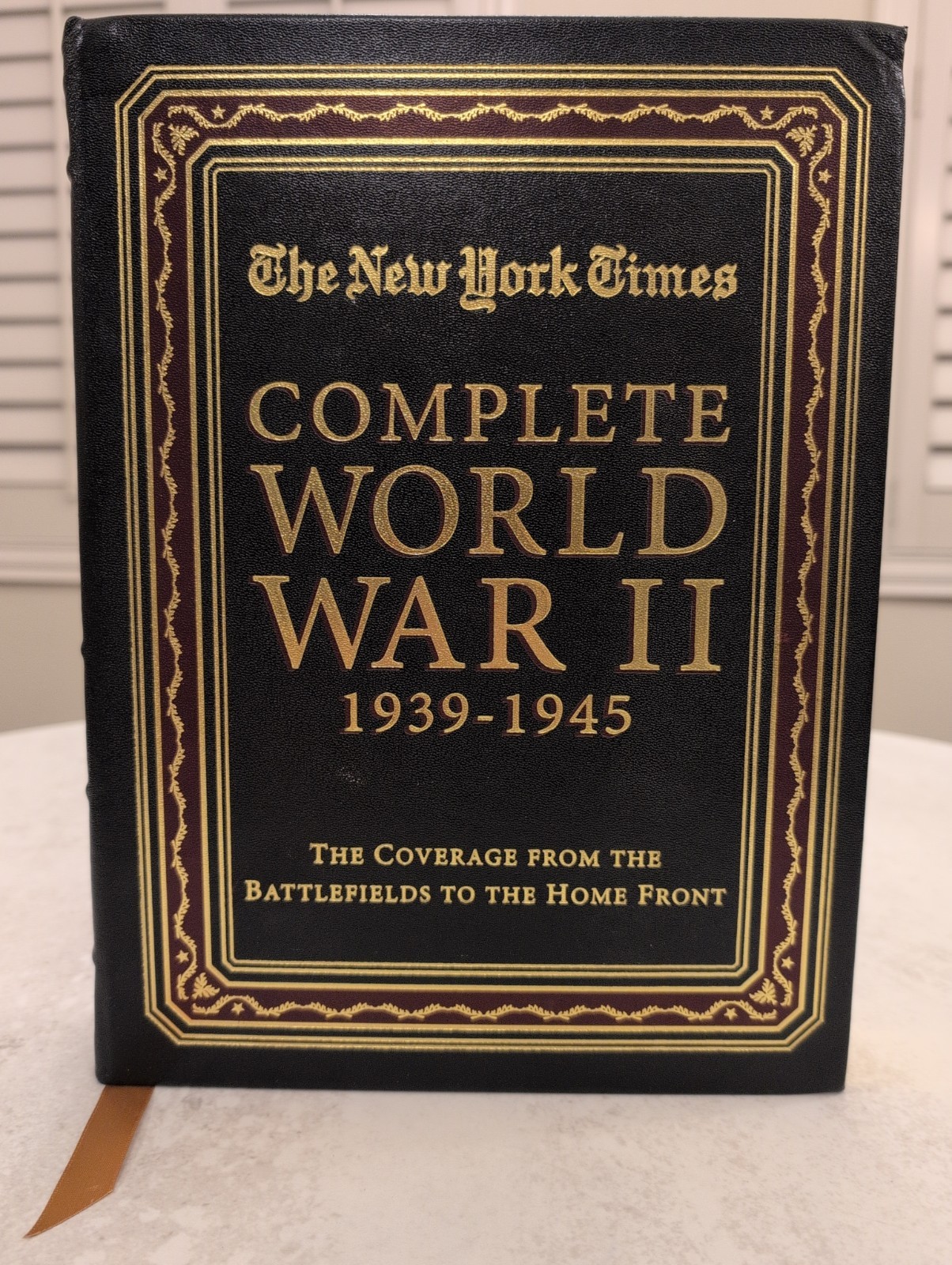 Easton Press NEW YORK TIMES COMPLETE WORLD WAR II 1939-1945 1ST ED LEATHER OOP