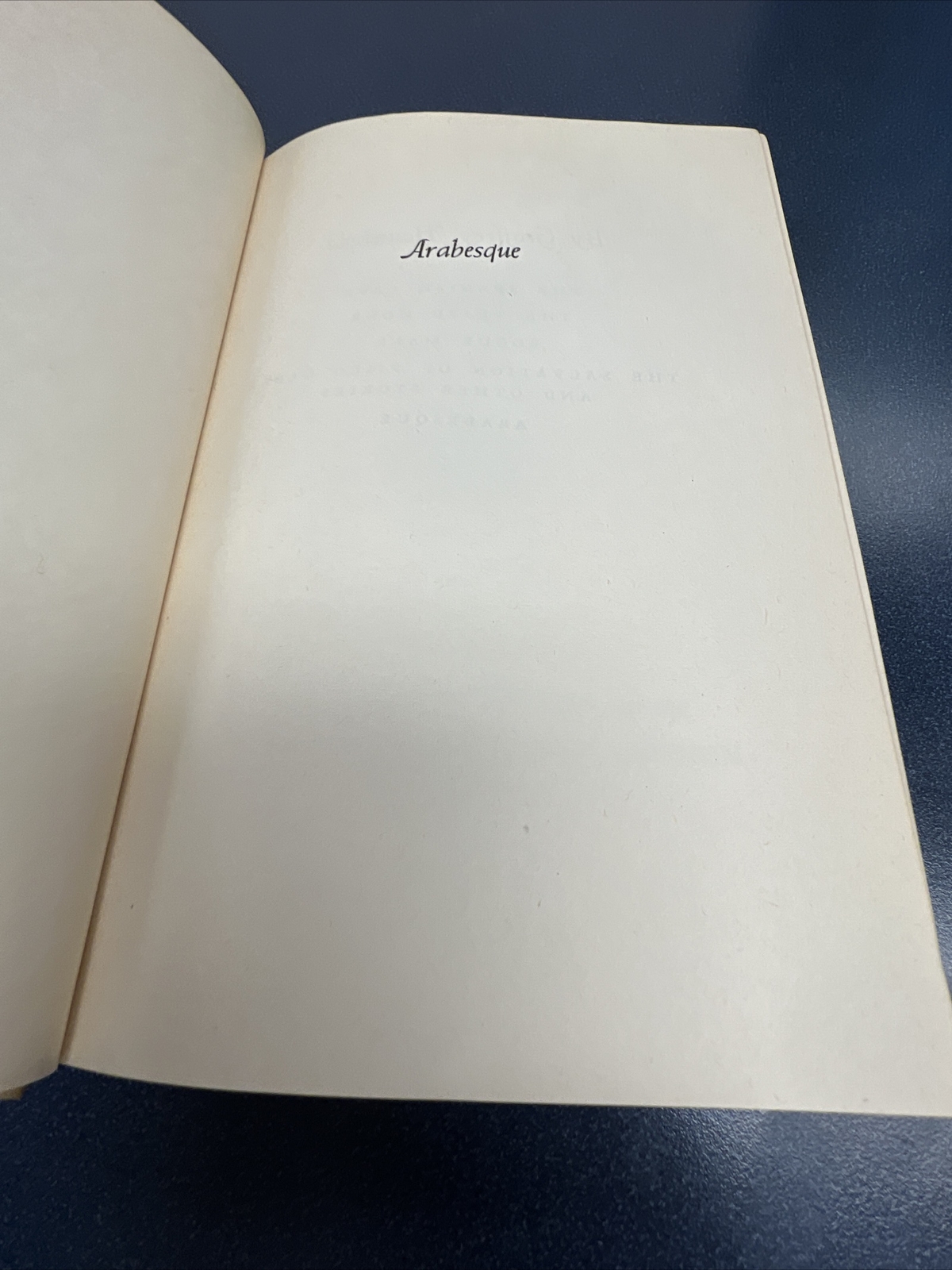 ARABESQUE By Geoffrey HOUSEHOLD 1948 HARDCOVER Vintage Beige Book