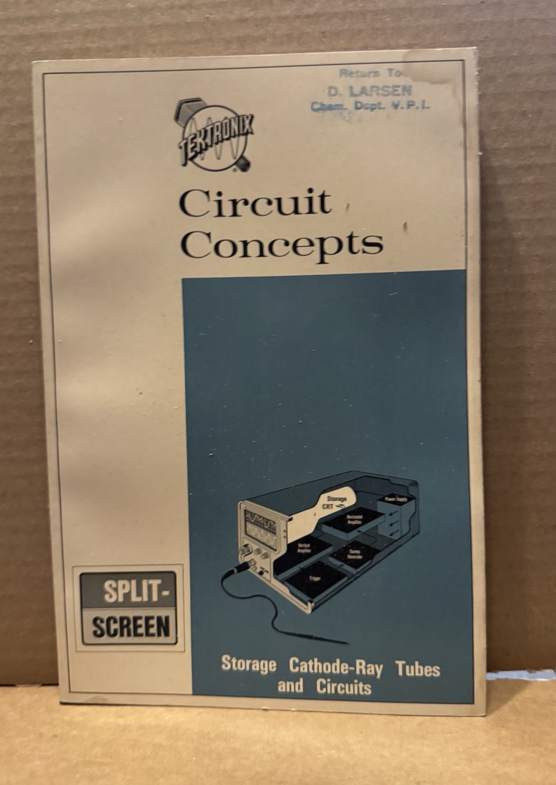 1969 Tektronix Circuit Concepts Storage Cathode-Ray Tubes circuits 6×9 123 Pag