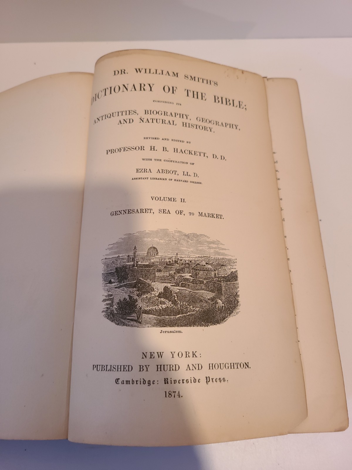 Dr William Smith dictionary of the Bible. 1874