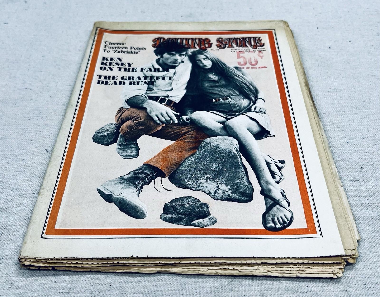 Rolling Stone Magazine #53 Mar 7 1970 Ken Kesey Grateful Dead Cover