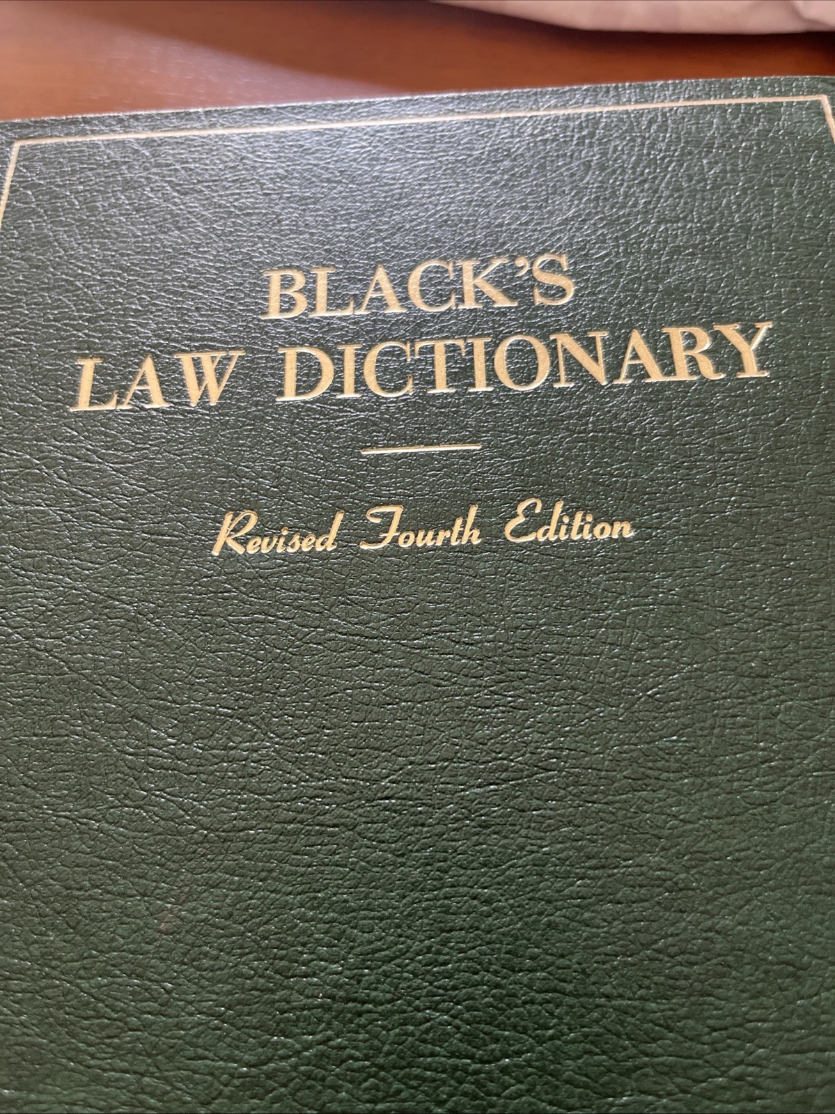 BLACK’S LAW DICTIONARY Revised Fourth 4th Edition Very Good Condition 1968