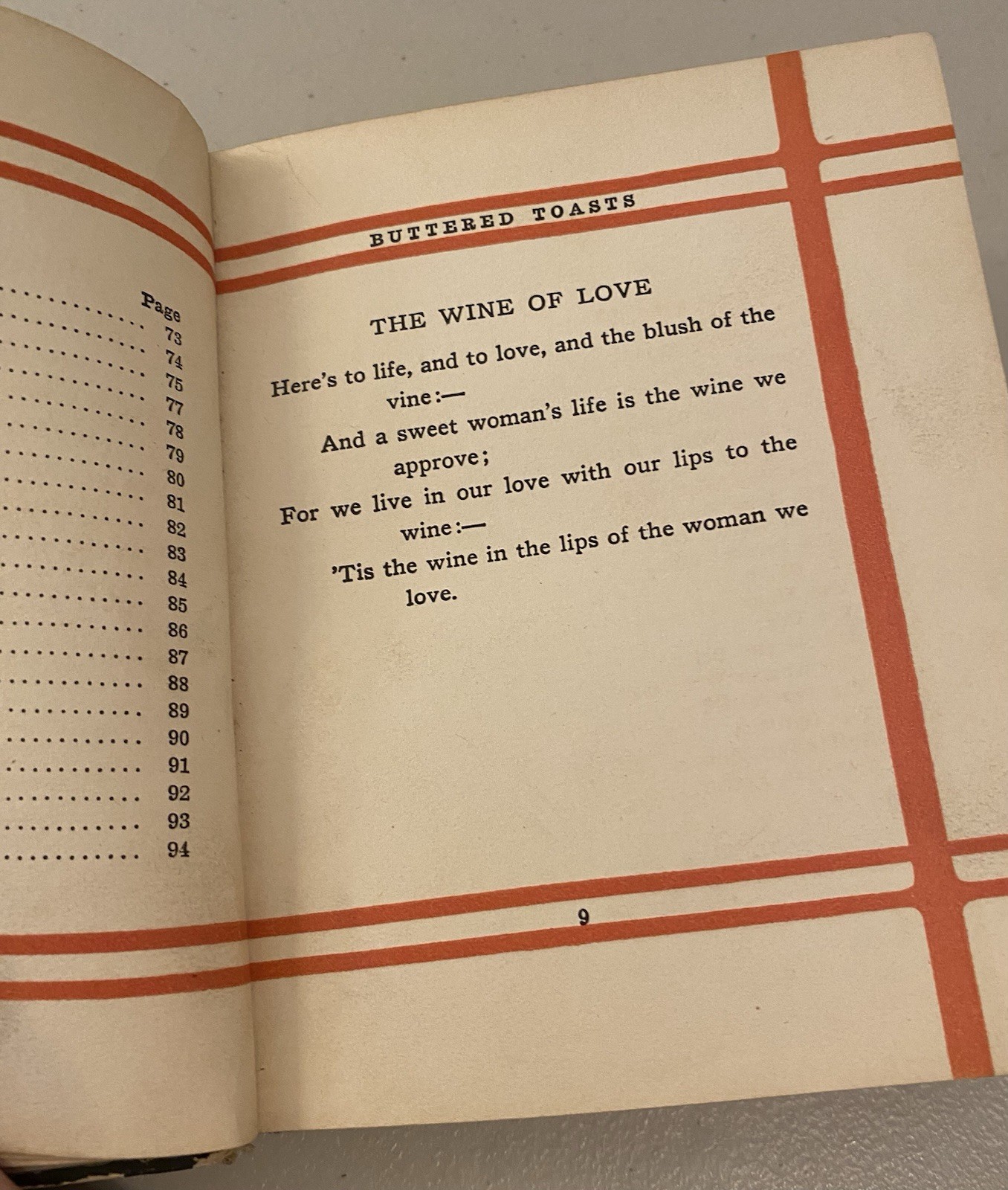 Rare Antique Buttered Toasts Book From 1911 By Fred Emmerson Brooks True 1st Ed