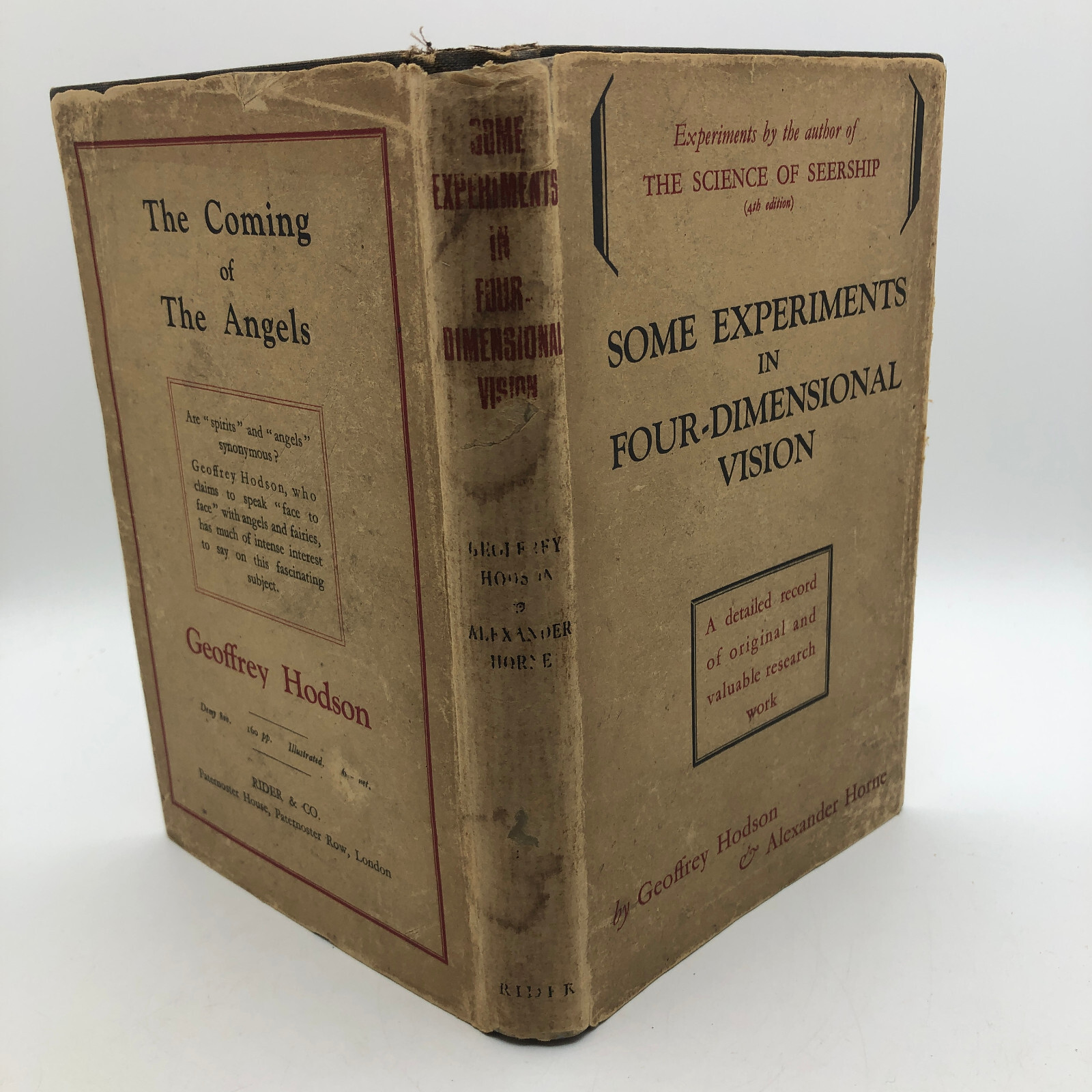 Some Experiments in Four-Dimensional Vision – Geoffrey Hodson 1933 1st Ed w/DJ