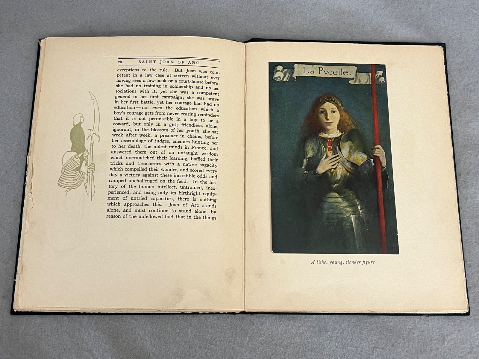 Antique Mark Twain Book Saint Joan of Arc Howard Pyle Illustrated 1st Ed. 1919