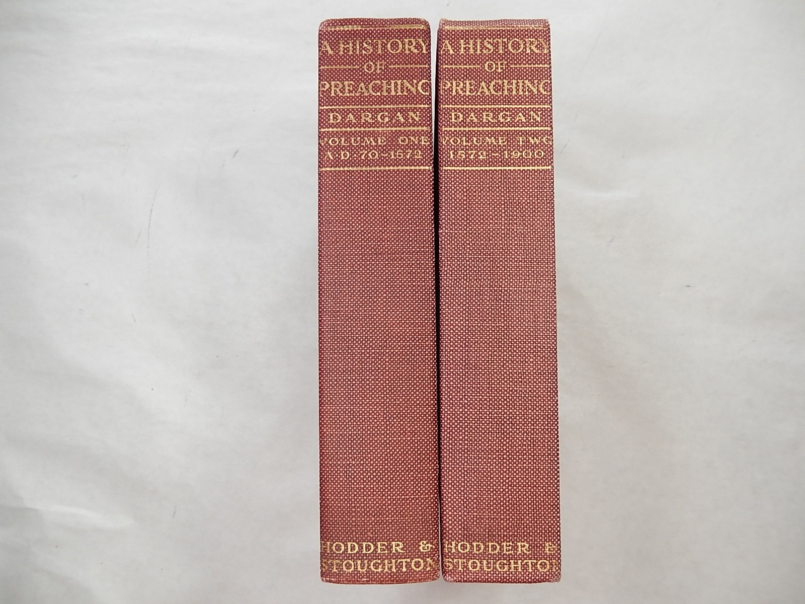 A History of Preaching by Edwin Charles Dargan, 1905, First Edition, 2 Volumes
