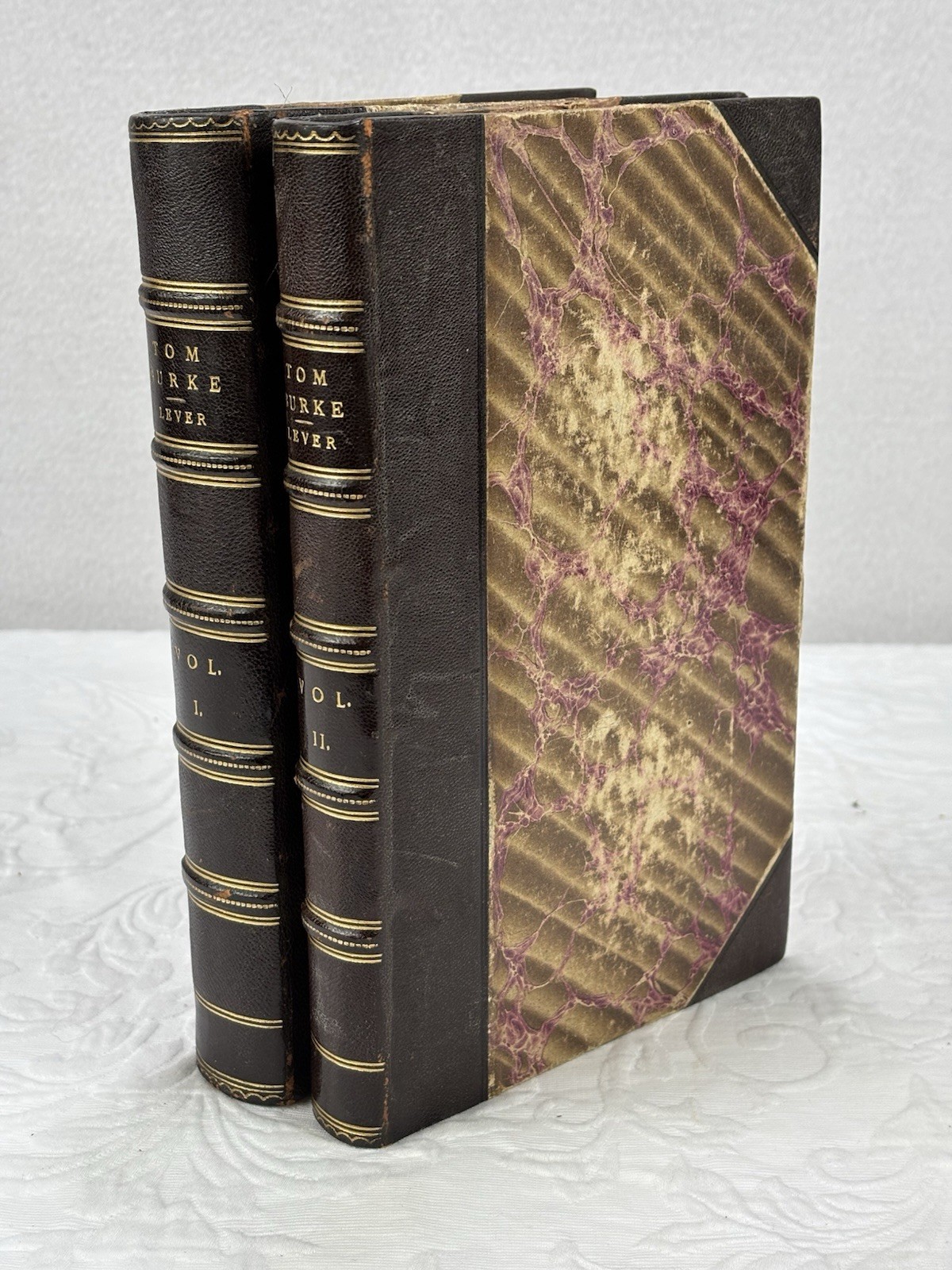 Charles Lever – Tom Burke Of Ours, 1844 1st Edition, 2 Vol Set, William Curry