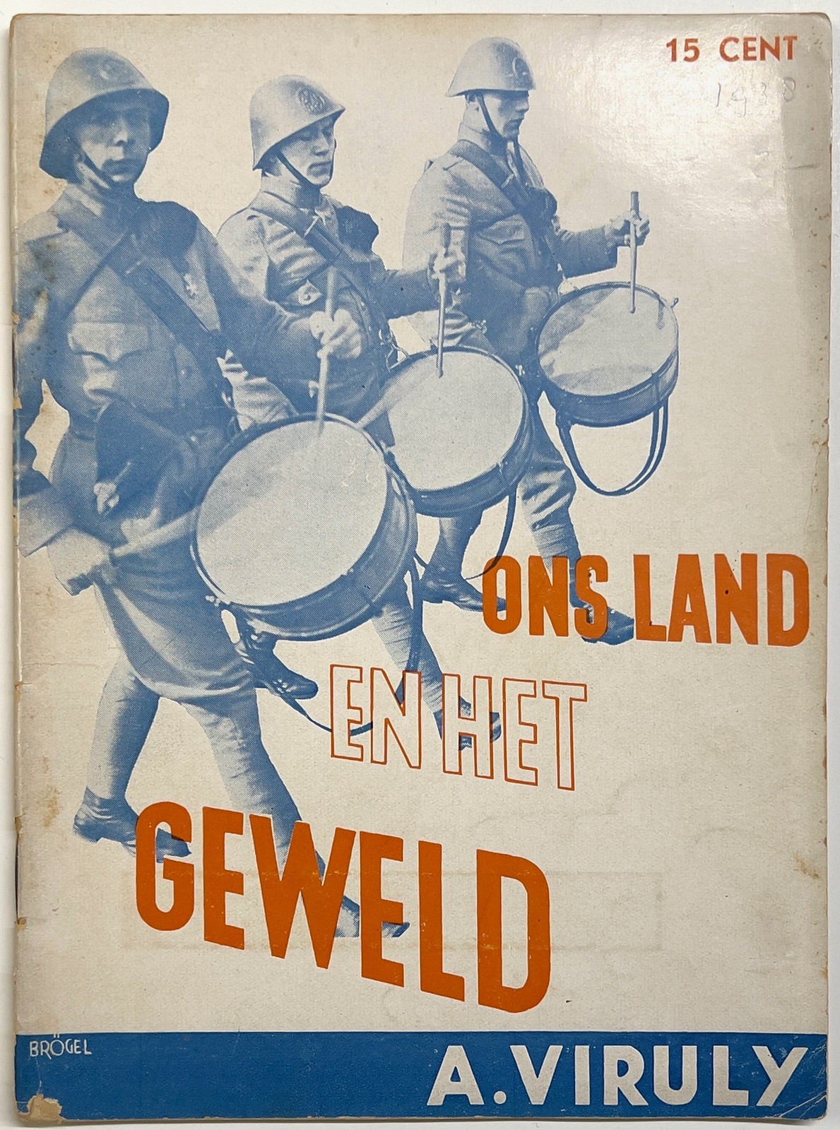 1938 ONS LAND EN HET GEWELD VIRULY DUTCH PACIFIST PEACE KLM AVIATION 1ST ED RARE