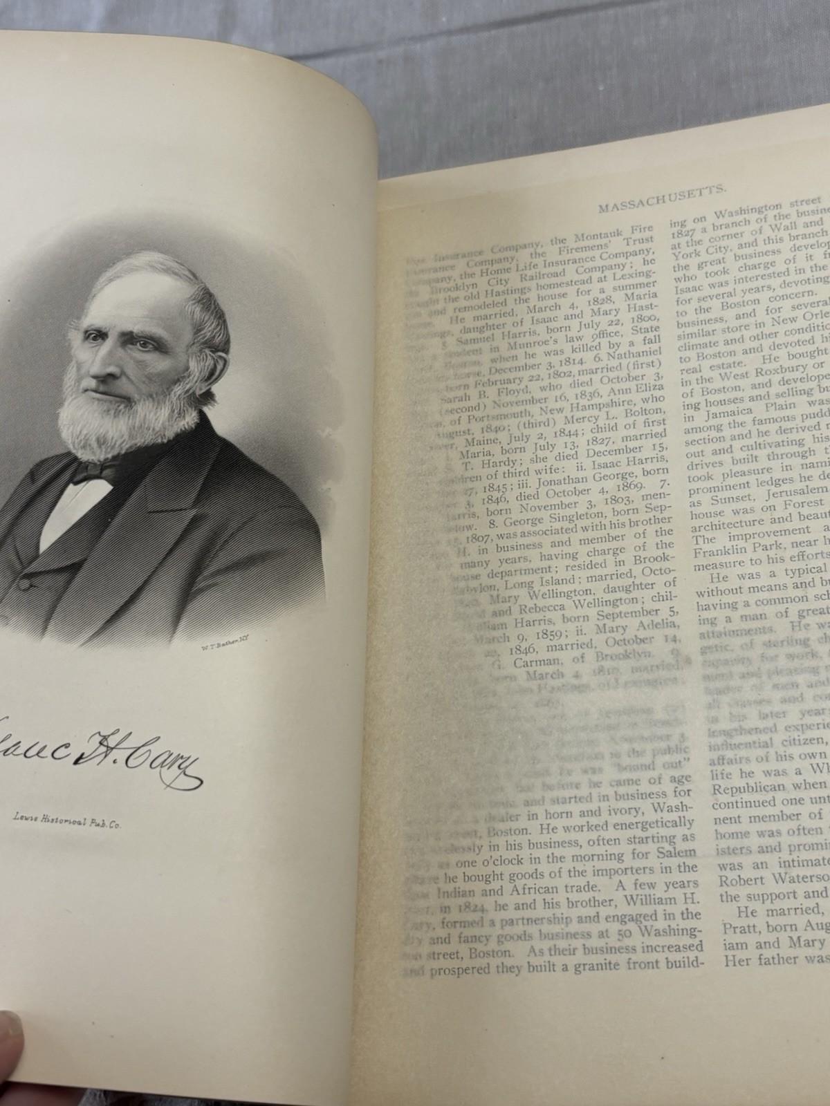 Genealogical Personal Memoirs Families Boston Massachusetts 1910 Vol 1 Book HC