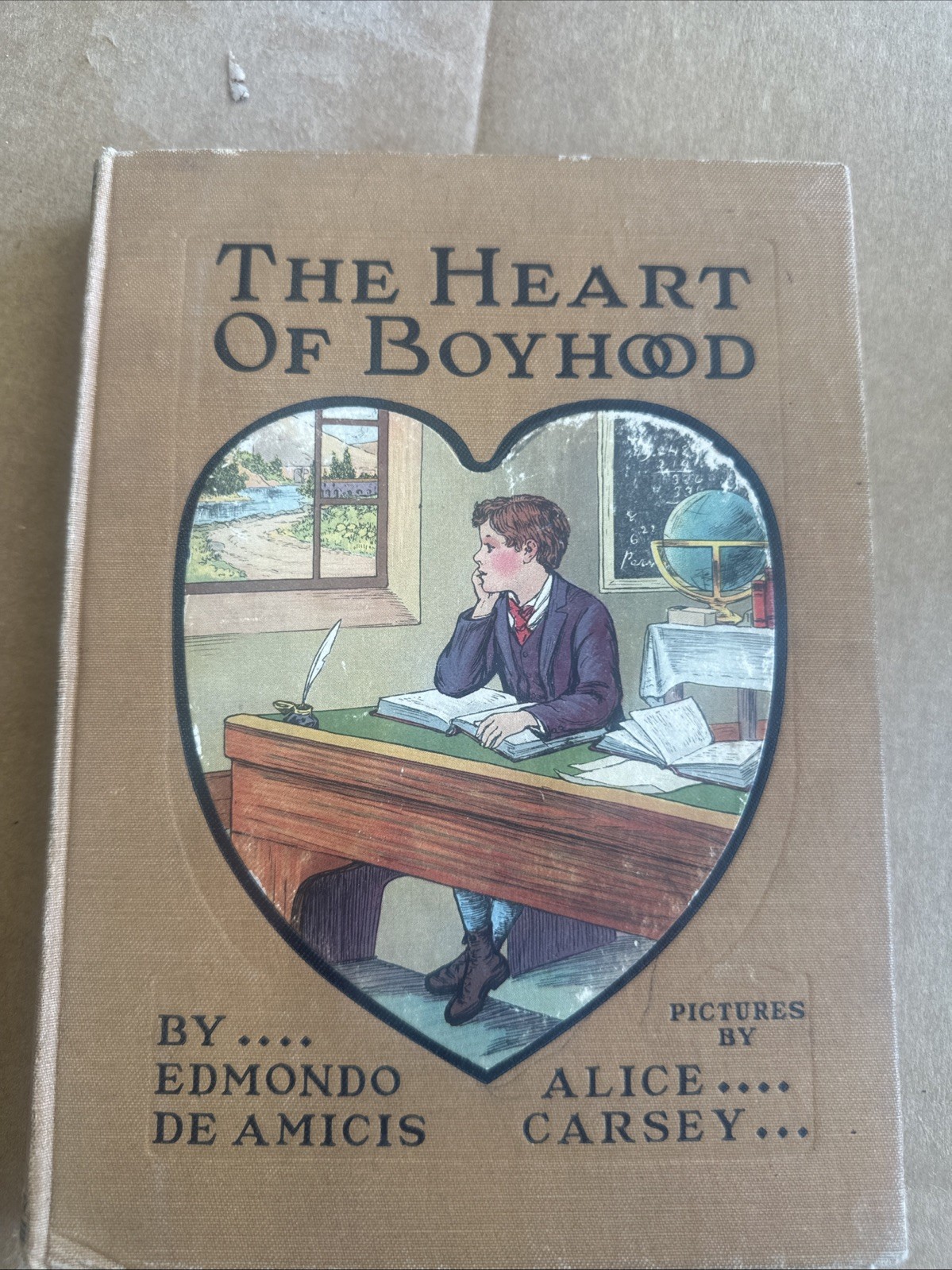 RARE VINTAGE 1918 „The Heart of a Boyhood“ by Edmondo de Amicis HC