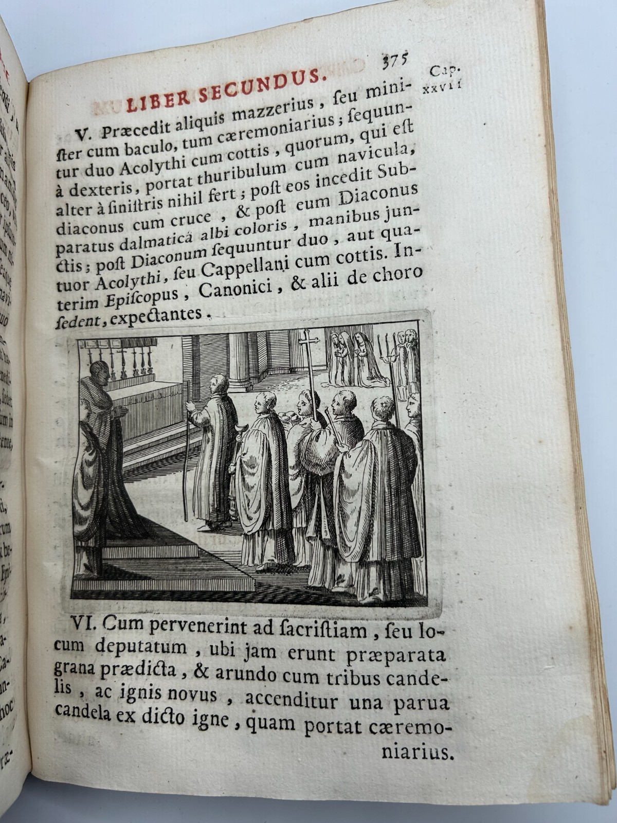 1729 Caeremoniale Episcoporum Catholic Church Antiquarian Rare Book VG Condition