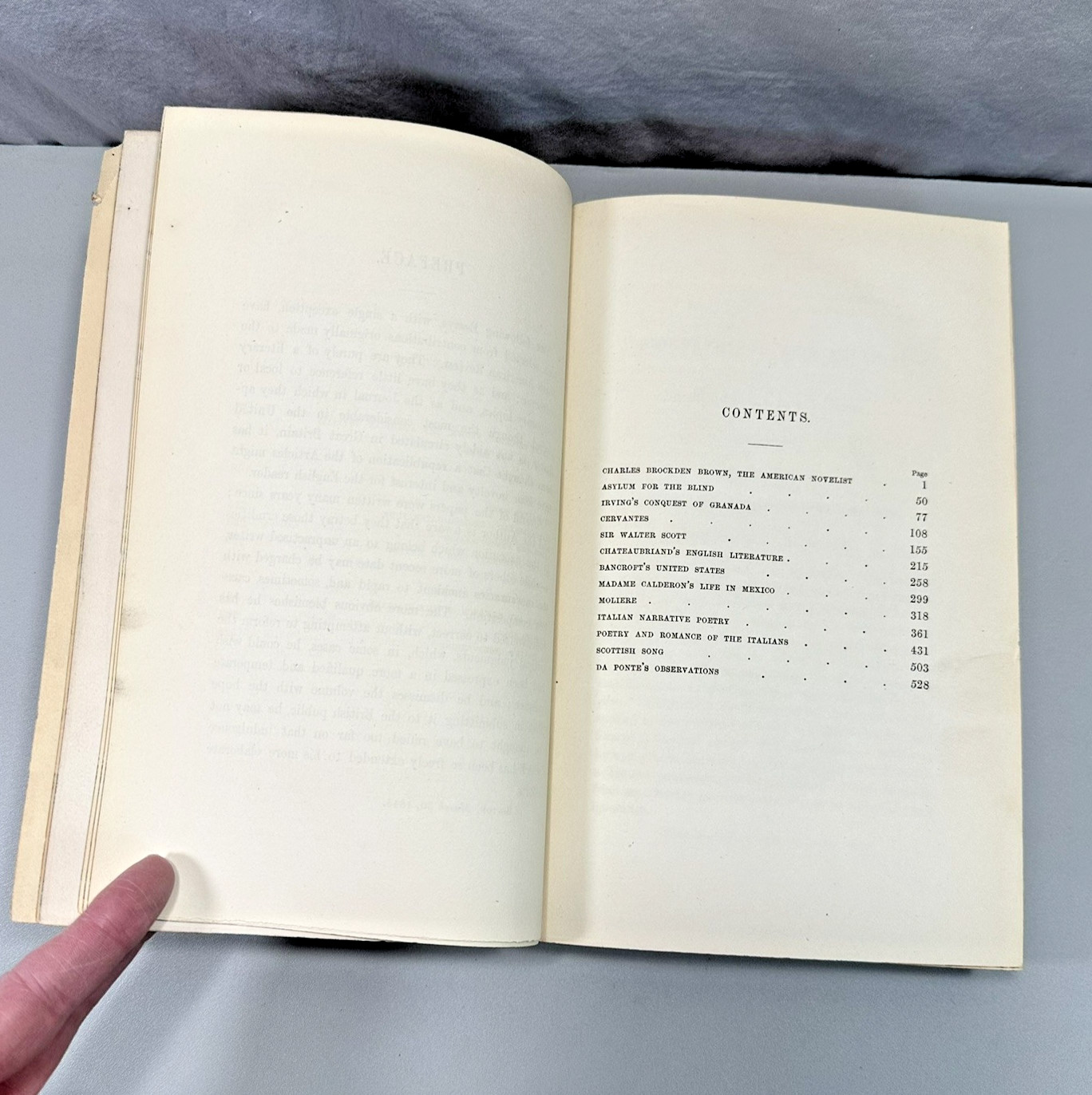 Biographical And Critical Miscellanies by William H. Prescott 1845 DAMAGED