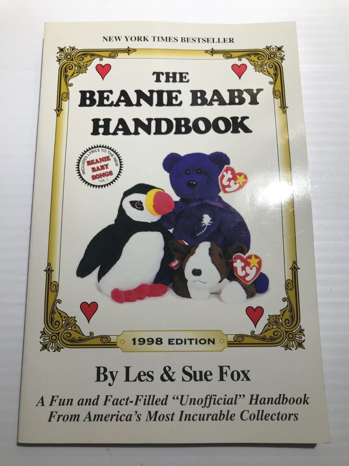 BEANIE BABY Babies Handbook + 3x 1998 Value Guide + Greenbook, Ty Newsletter lot