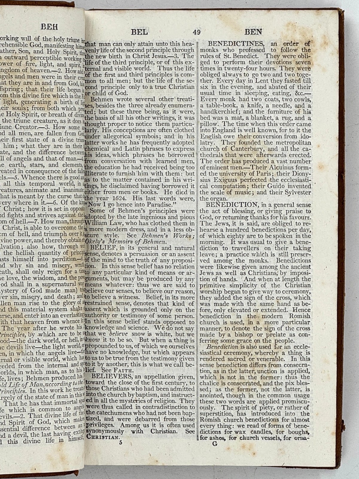 1831 A Theological Dictionary. With Plates of Martyrs. Woodward’s New Edition.