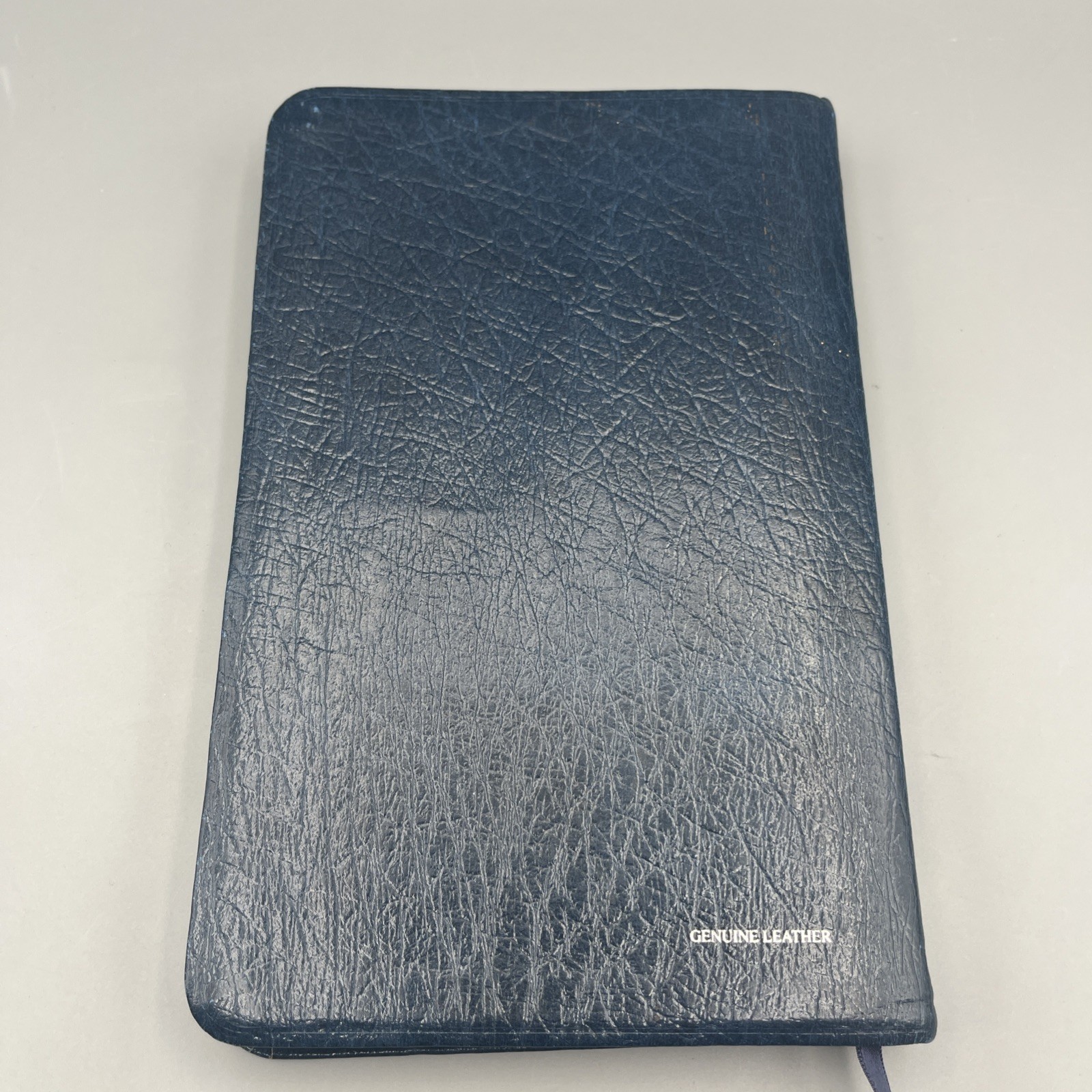 Broadman Holman NIV UltraThin Reference Bible Blue Genuine Leather 1986