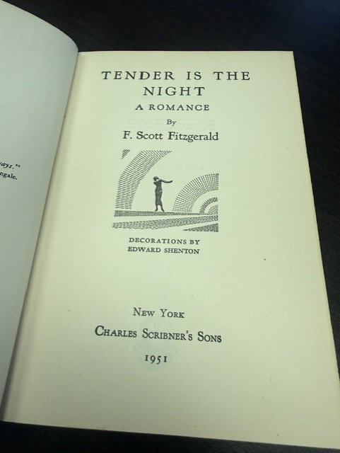 Tender Is The Night 1951 F. Scott Fitzgerald HC/DJ in Mylar