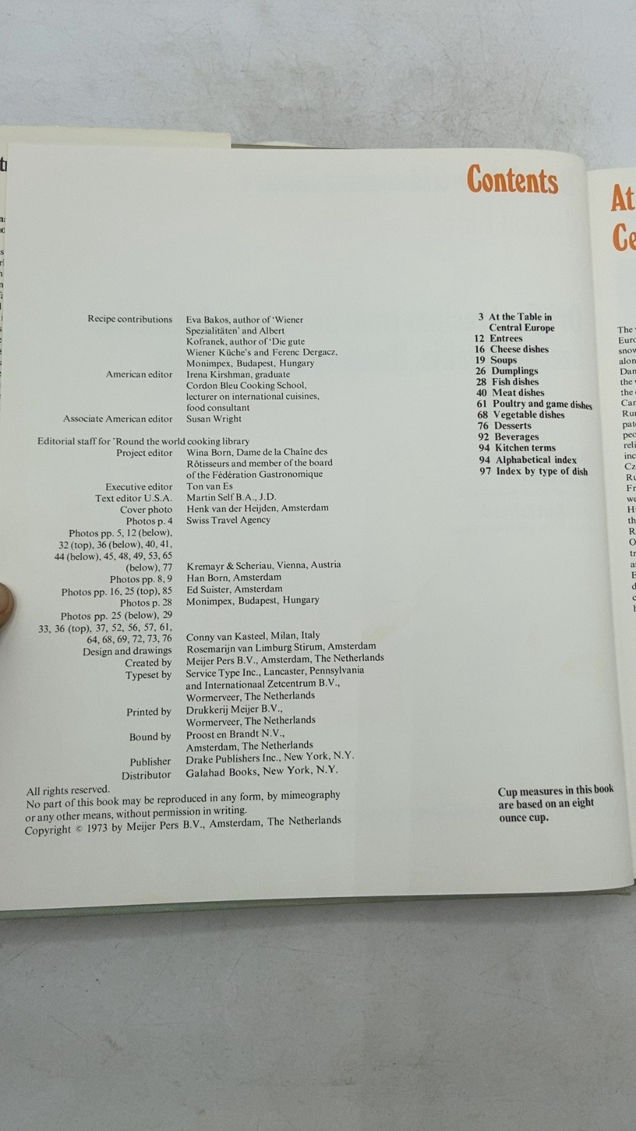 Central European Cooking: Original recipes from Switzerland, Austria, Czechos…