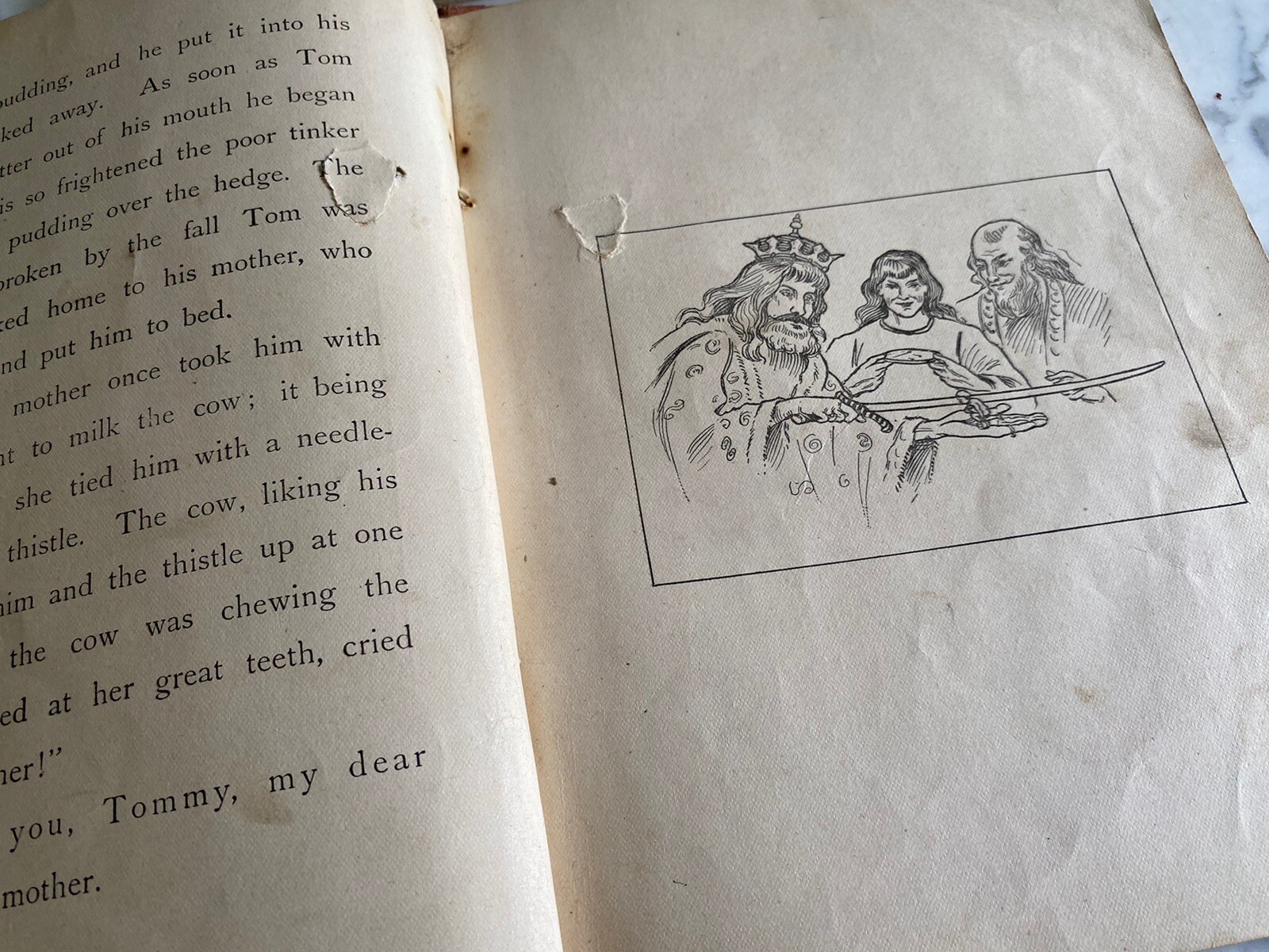 Antique Book: Fairy Tales Tom Thumb Trix Nix Goldsmith Donohue – 1922