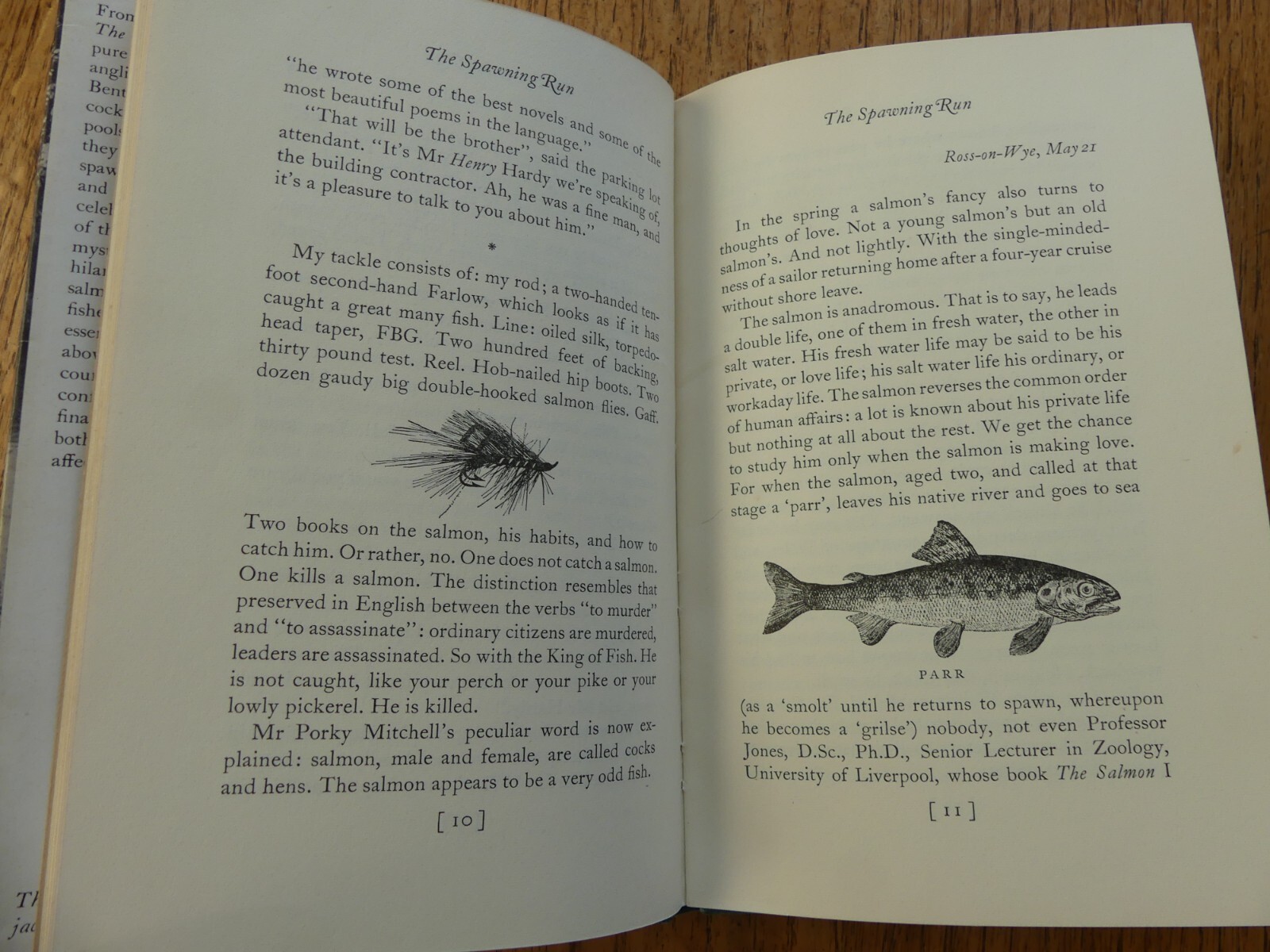 The Spawning Run 1970 William Humphrey (Art of Salmon Fishing) H/B D/J 1st