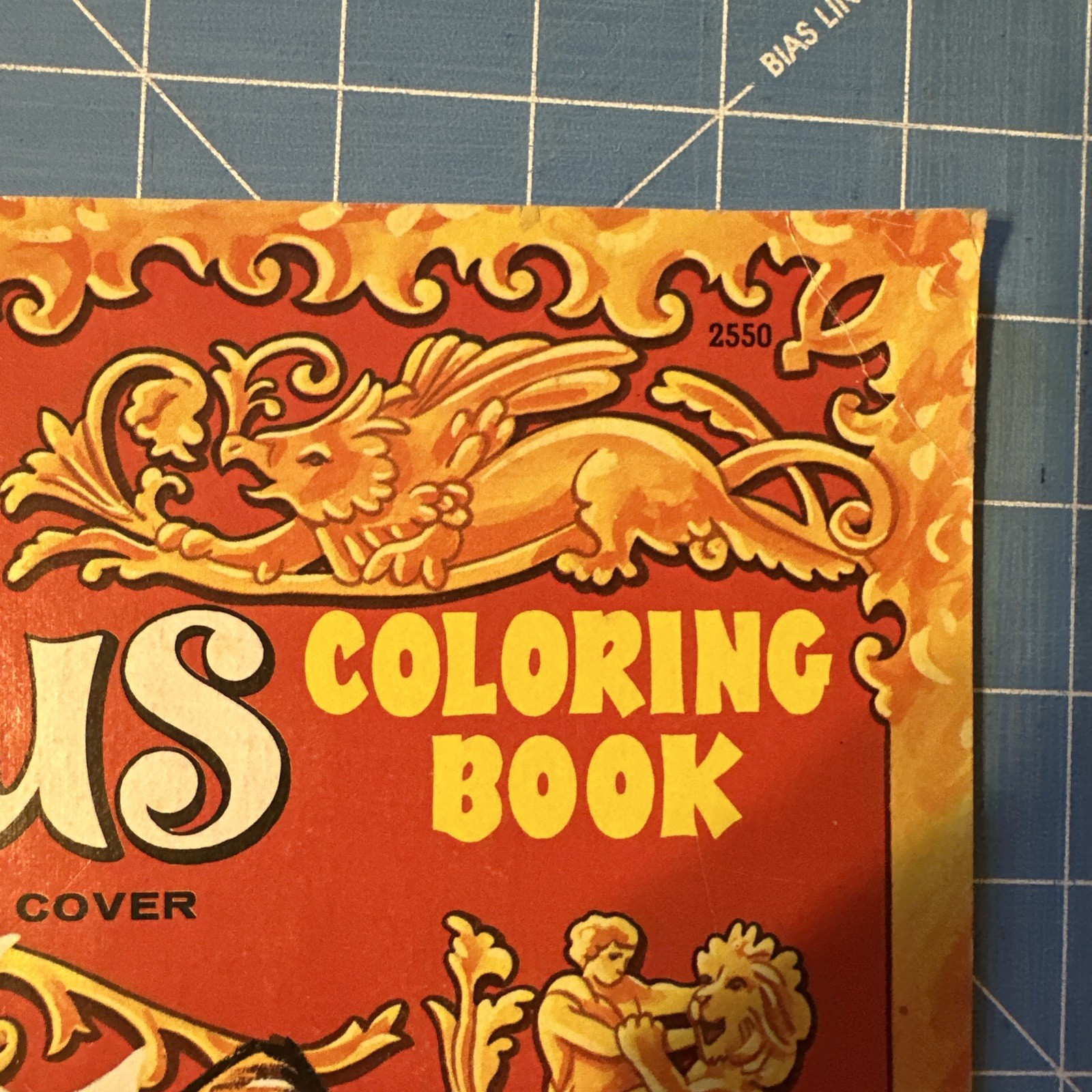 Circus Coloring Book – Saalfield – Vintage Oversized Unused!