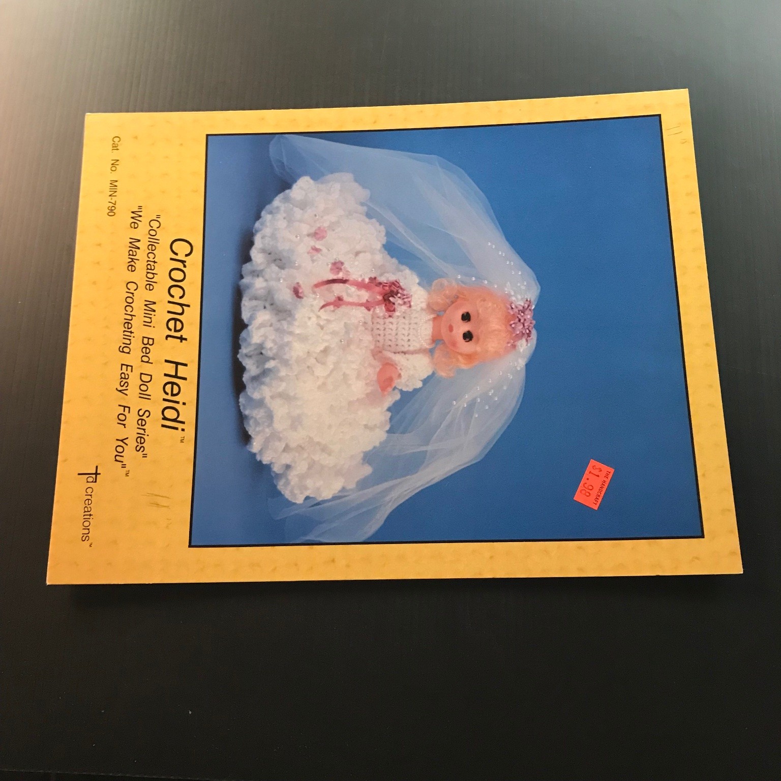 Crochet Heidi Mini Bed Doll Pattern Collectible MIN-790 Td creations