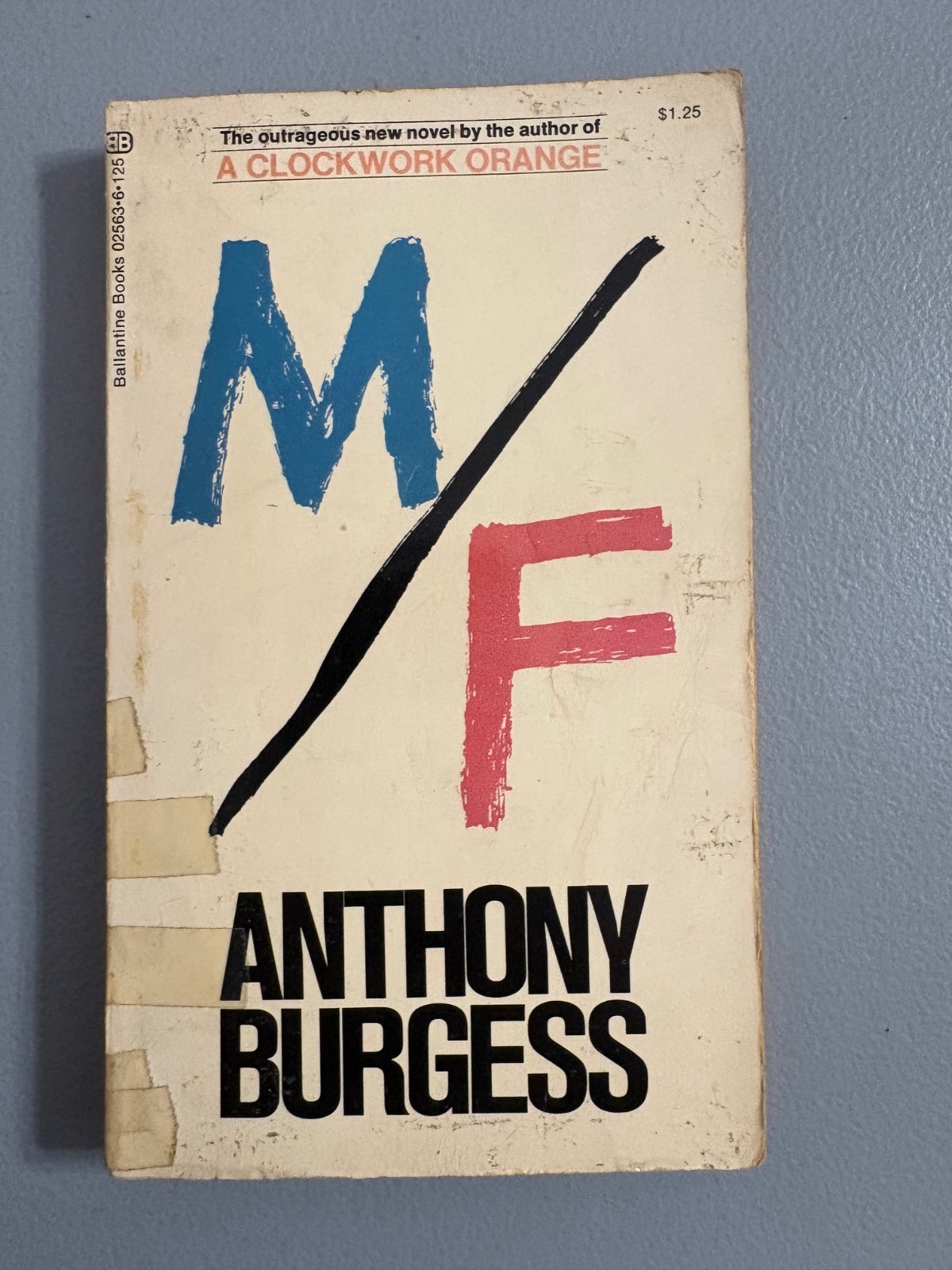 M/F By Anthony Burgess 1972 Ballantine Books 1st Print Vintage Paperback