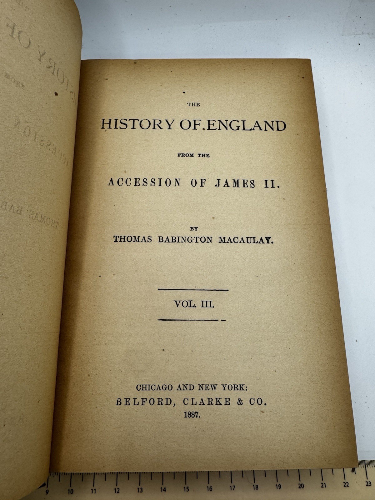 Thomas Macaulay History of England from the Accession of James II – Volume III