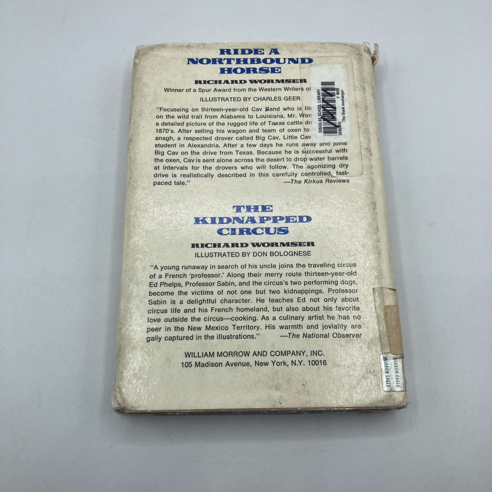 The Black Mustanger by Richard Wormser (1971, HC)