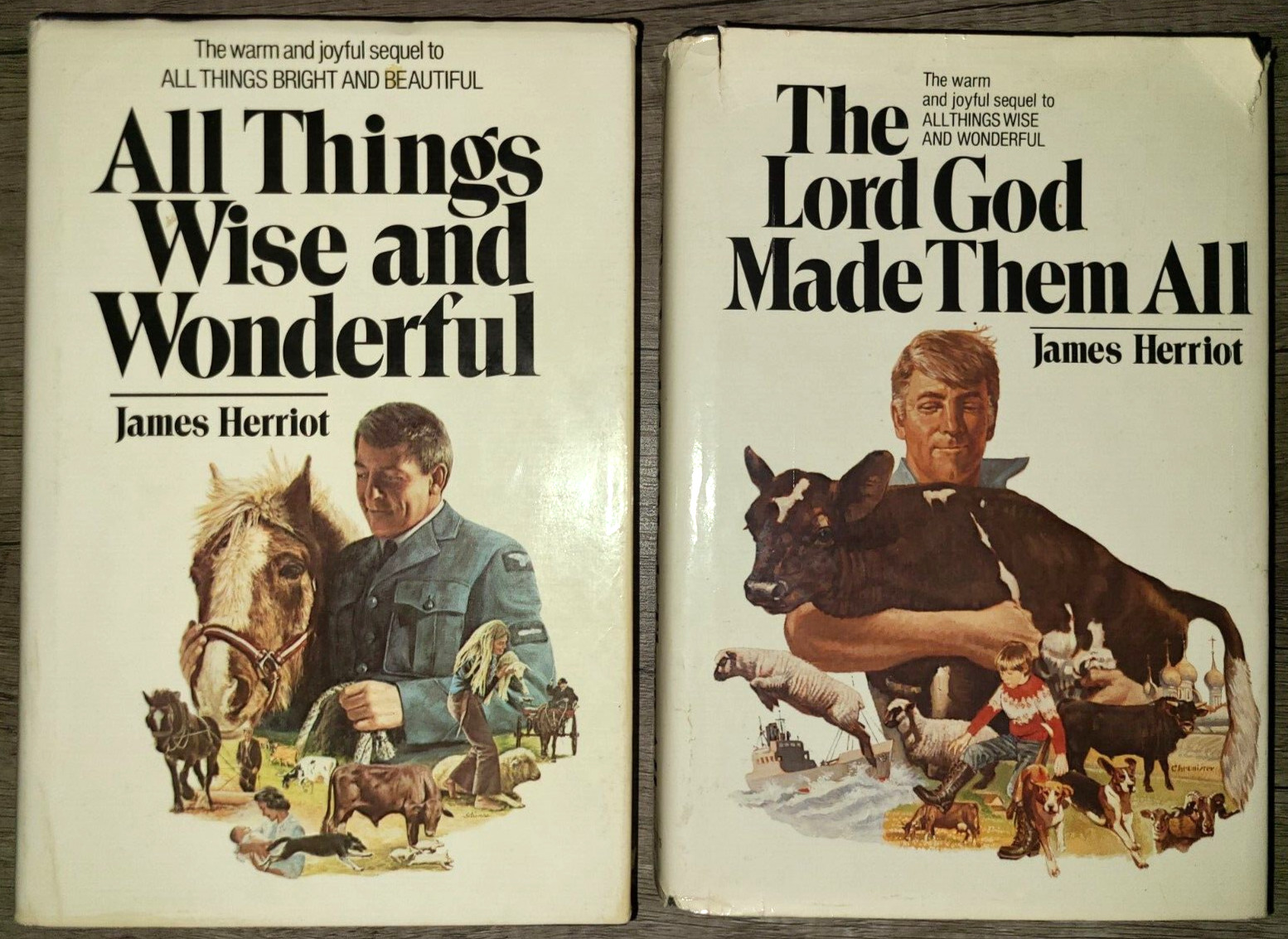 2 HCs, All Things Wise & Wonderful / The Lord God Made Them All by James Herriot