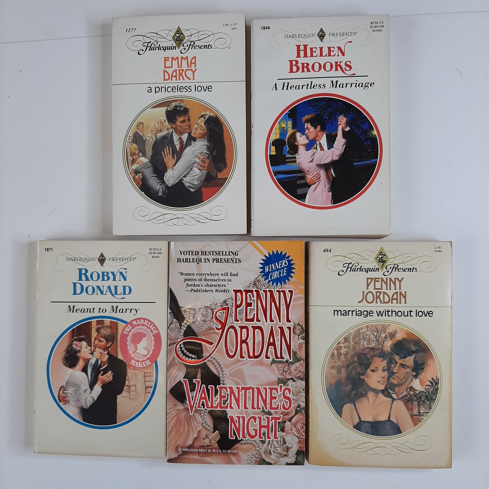 10 Misc. Different HARLEQUIN PRESENTS Paperback Novel Free Shipping SC books RK8