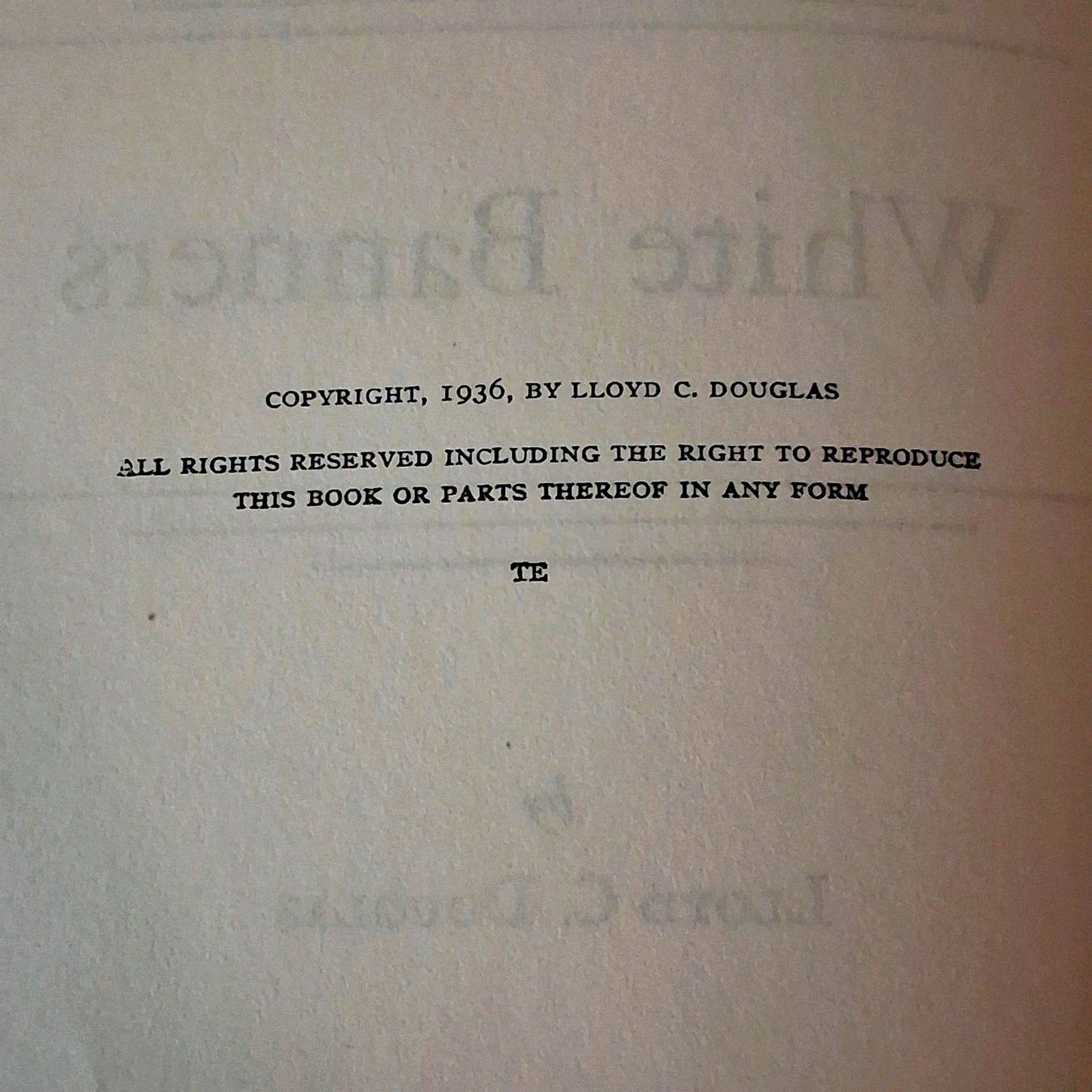 Lloyd C Douglas Book Collection 4 Classic Books 1936-1940 Collier & Sons Novels