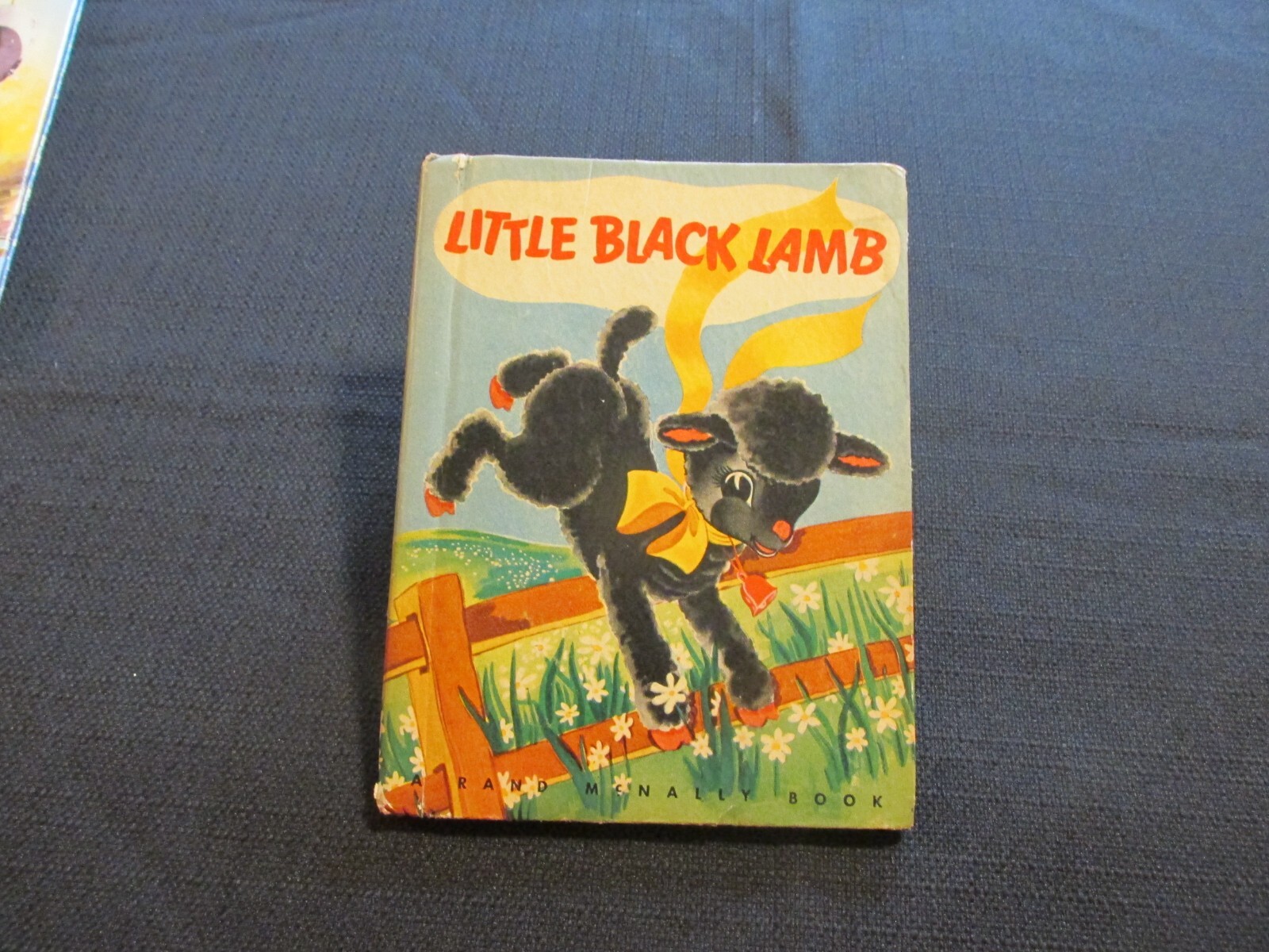 Vintage 1945 Rand McNally Elf Book Little Black Lamb