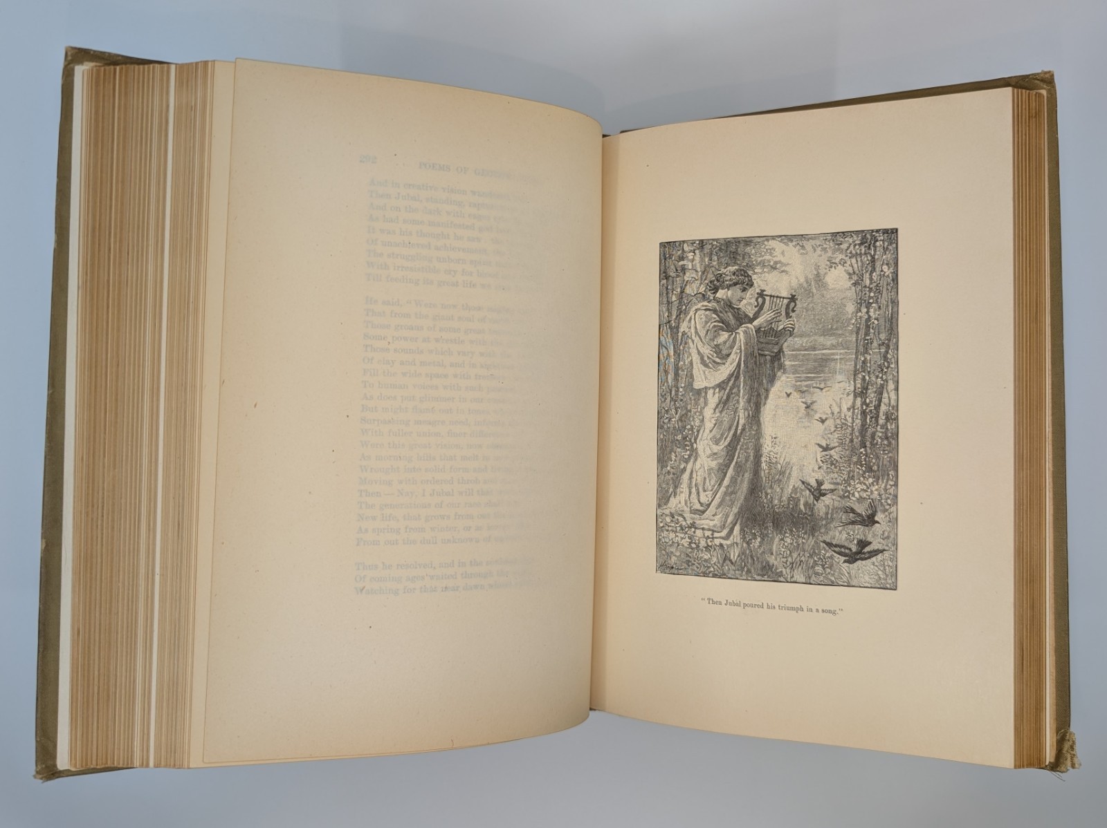 The Poems of George Eliot 1884 Antique Victorian Illustrated Cloth Book