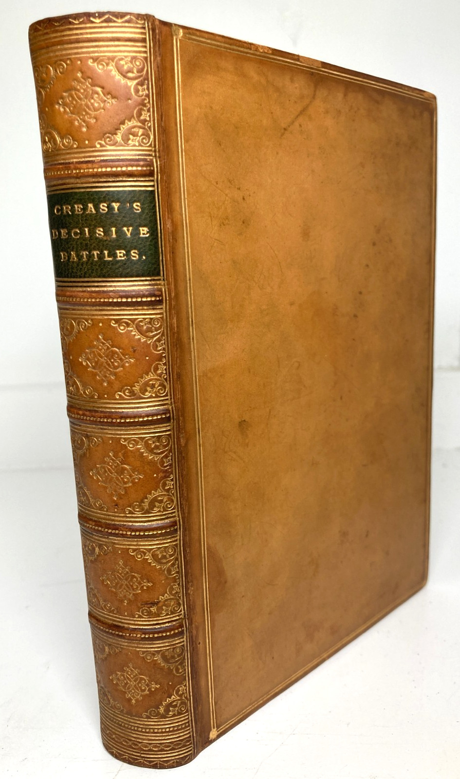 1869 Creasy 15 Decisive Battles Waterloo Military History Full Calf Leather
