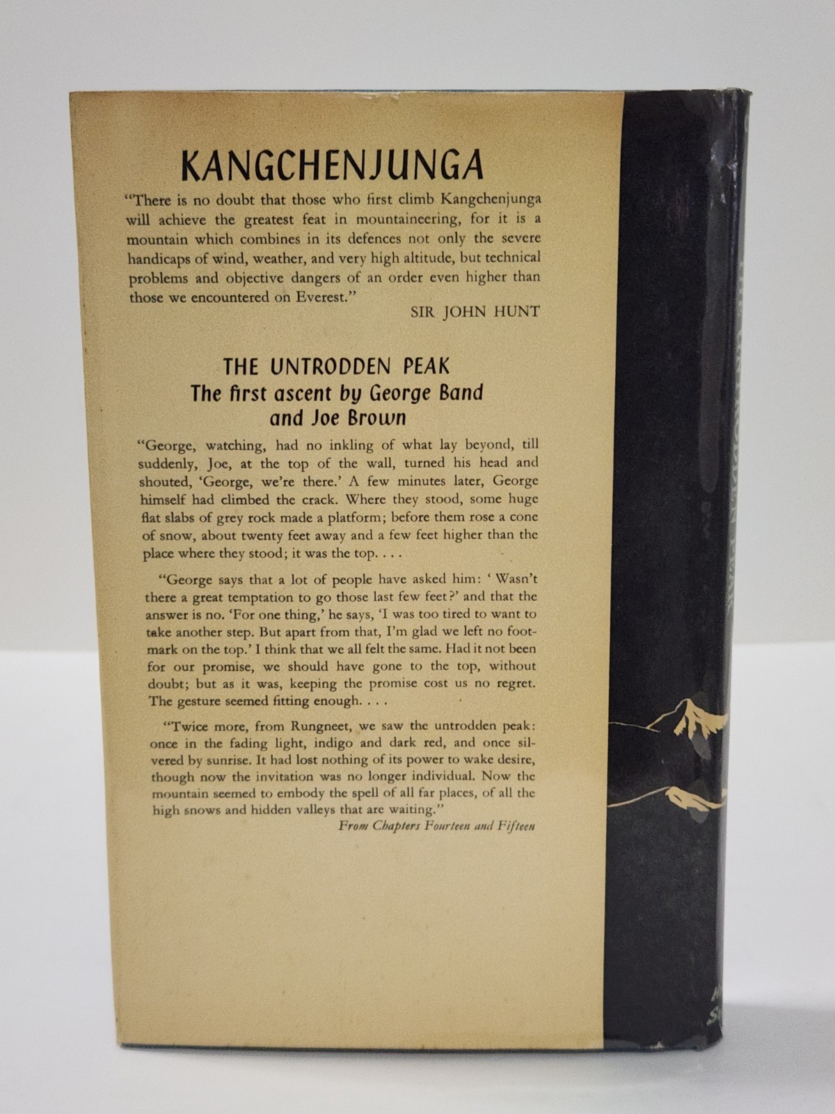 Kangchenjunga The Untrodden Peak Charles Evans 1956 HC/DJ Blue HC