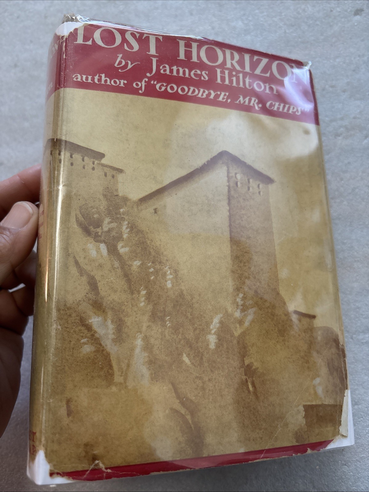 Lost Horizon by James Hilton 1936, 2nd Printing, 16th Edit. Hardcover DJ Grosset