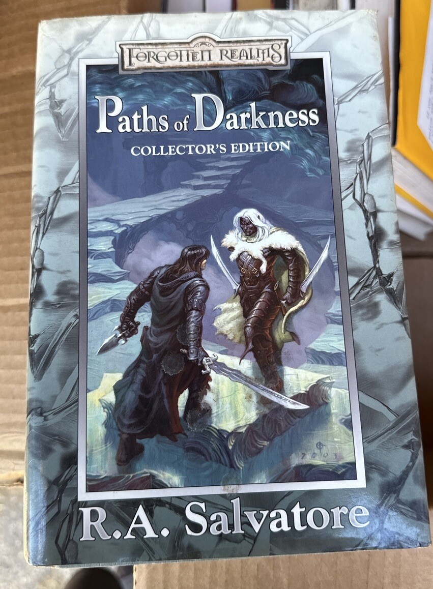 R. A. Salvatore PATHS OF DARKNESS Collector’s Edition Wizards 1st Edition Hard C