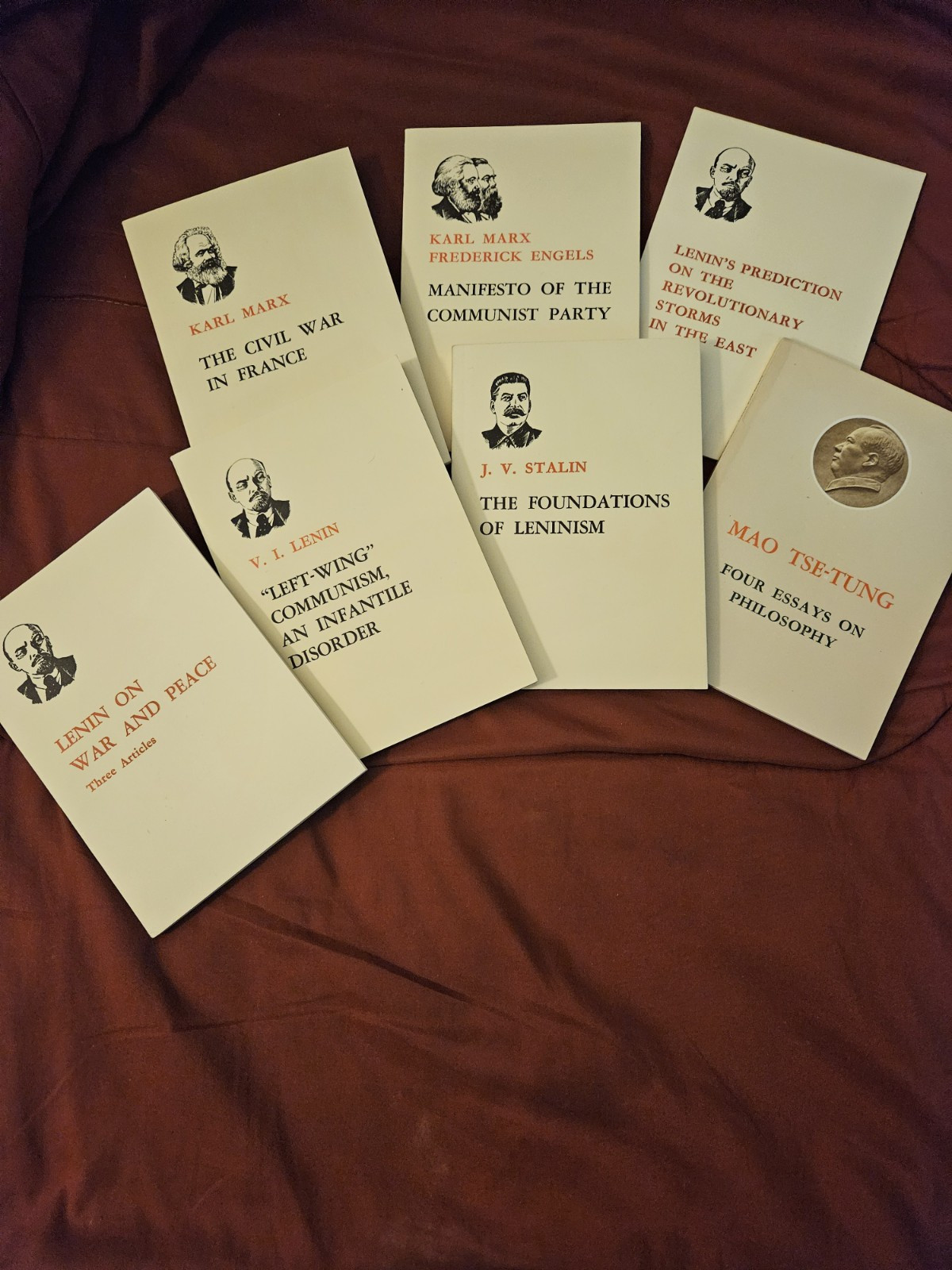Seven „Communist Classics“ by Marx, Engles, Lenin, Stalin, Mao. Only $9.88/book.