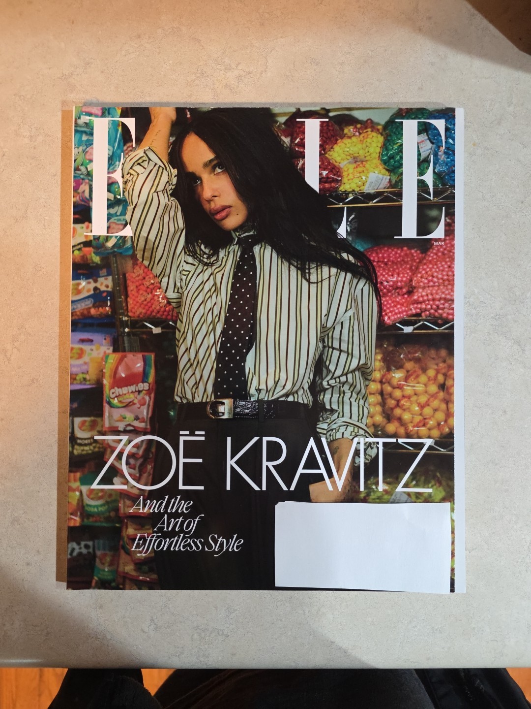 Zoe Kravitz, Elle Magazine March 2025