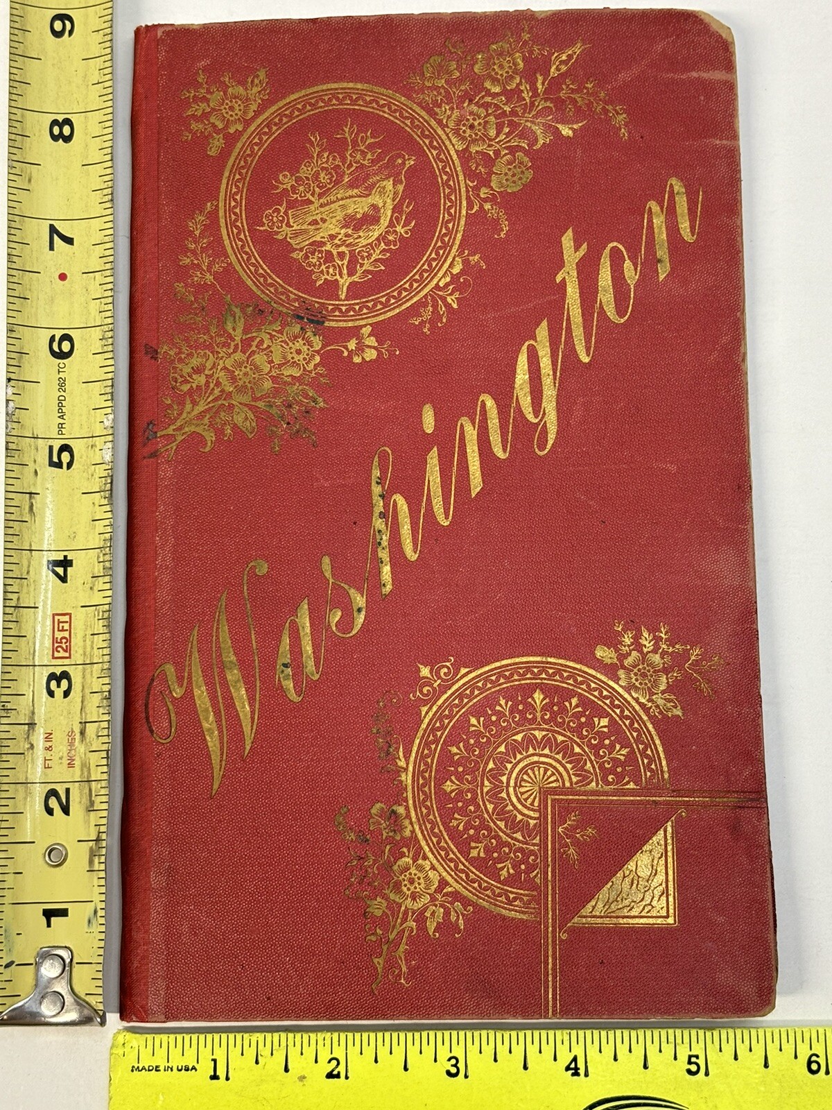 Washington DC Album Tourist Photo Book w fold-out views Antique / Vintage 1905