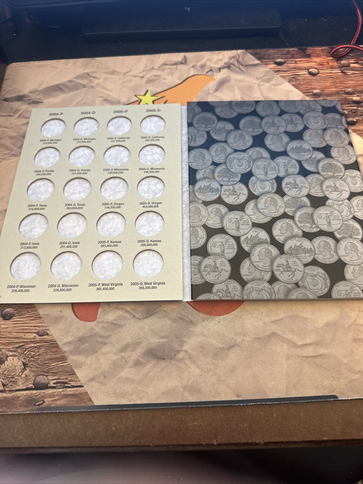 H.E. Harris Washington State Quarter Collection Vol #2 2004-2008 Coin Folder NEW