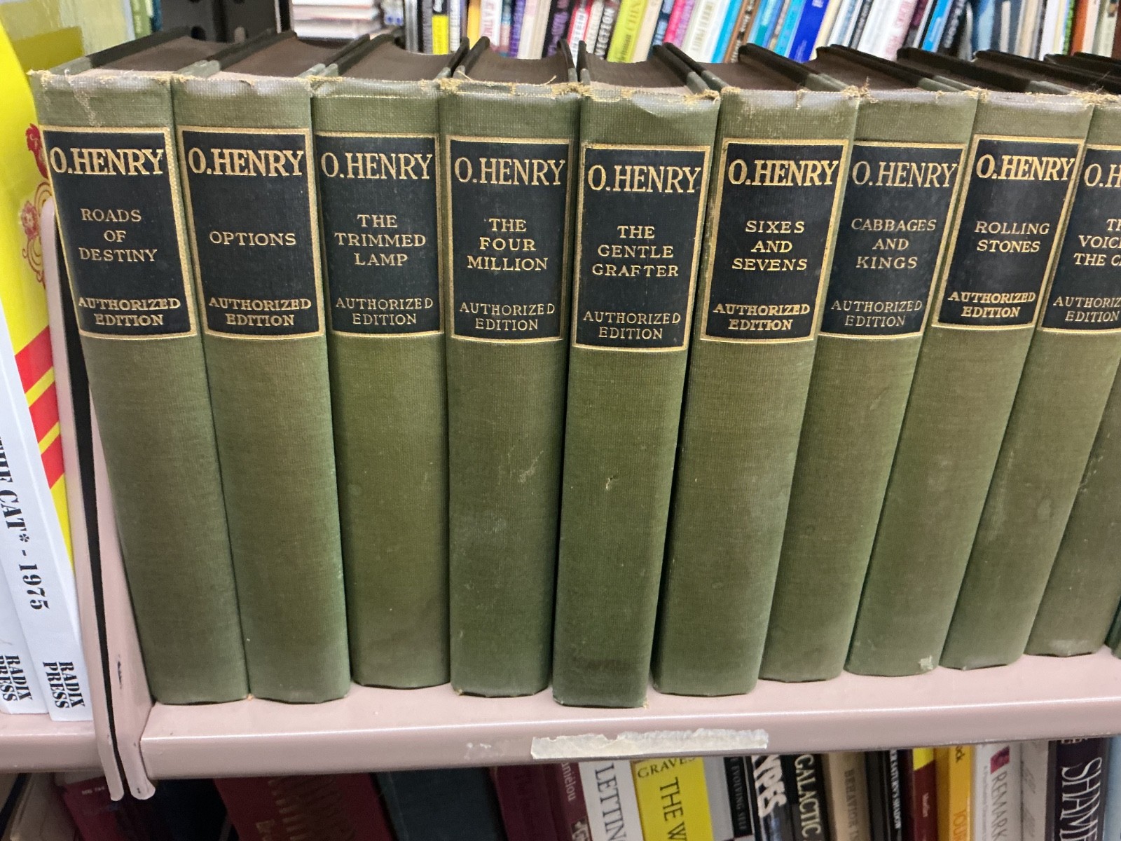 O. Henry Books Authorized Edition Review of Reviews 1917 Green Covers Set of 12