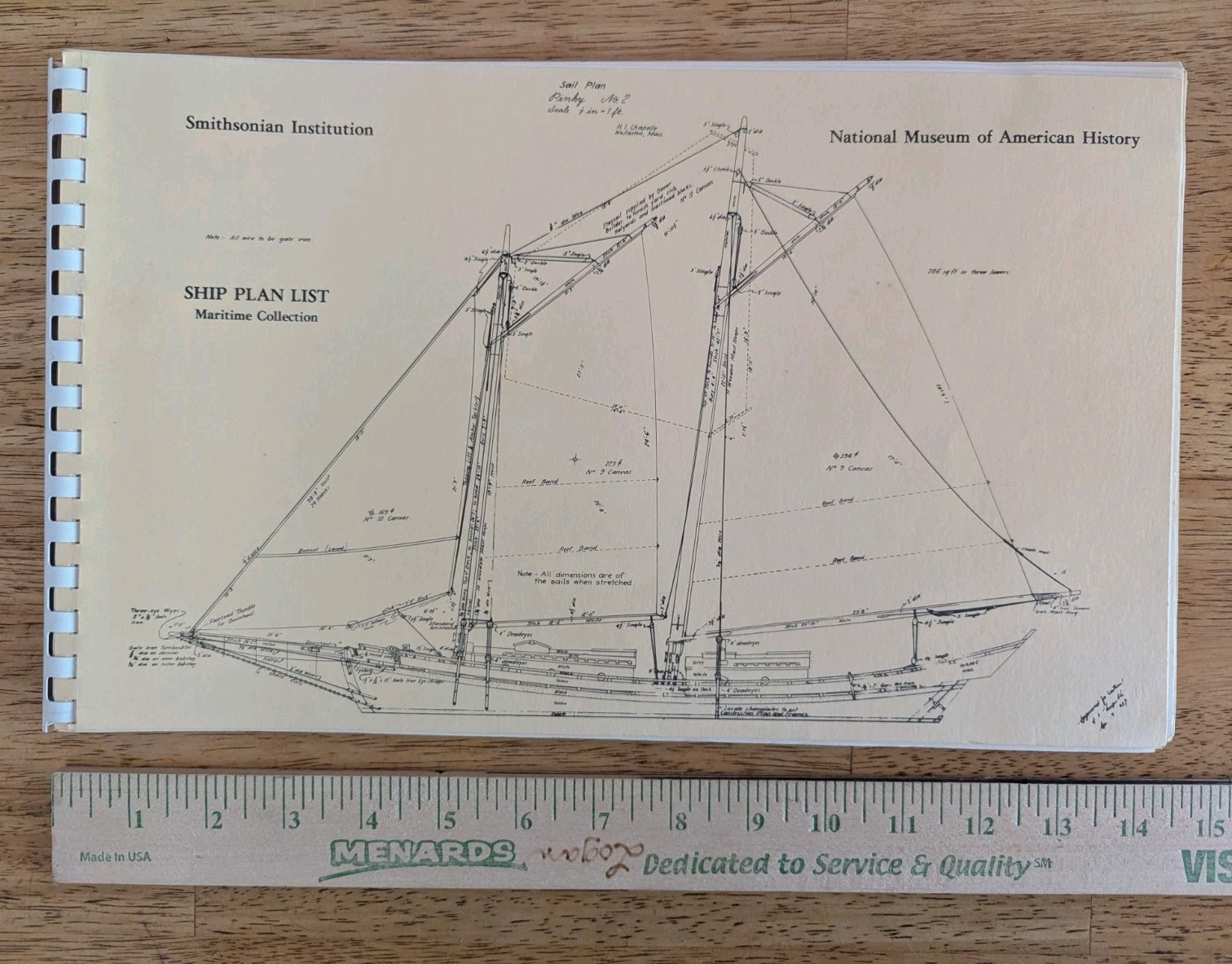 Smithsonian Institution Historical Maritime Ship Plan List Catalog Ordering Info