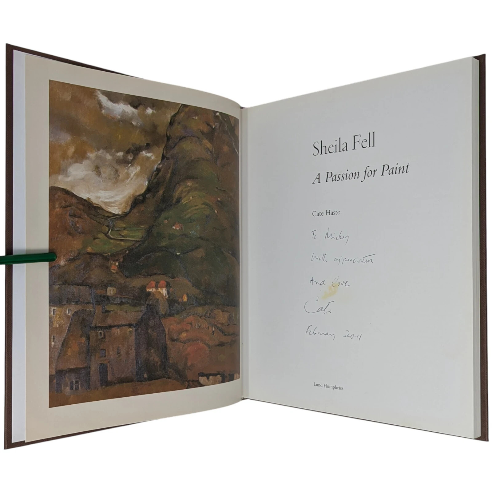 SIGNED Sheila Fell – A Passion for Paint CATE HASTE Lund 2010 FIRST EDITION