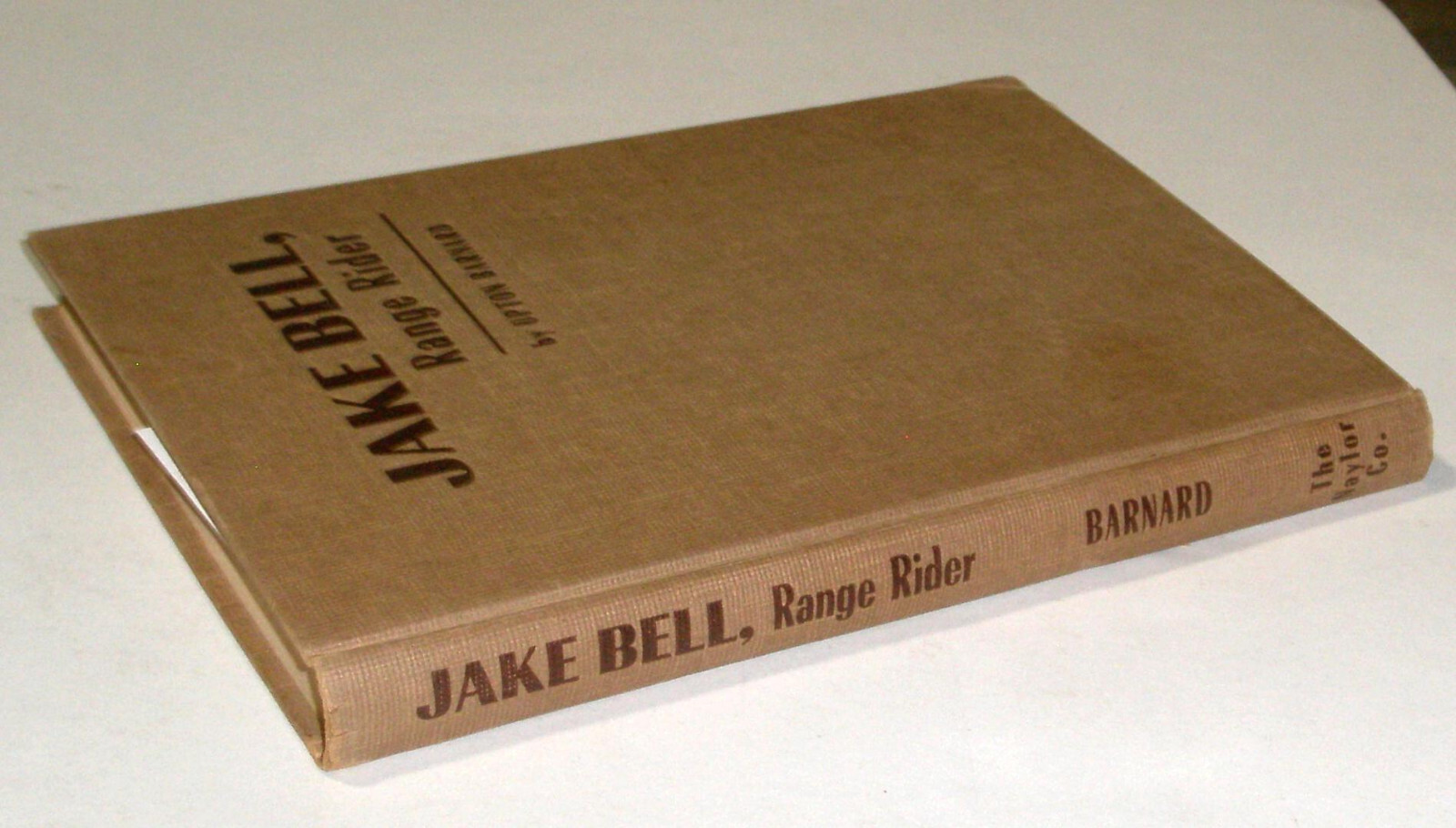 JAKE BELL – RANGE RIDER / UPTON BARNARD – HB/DJ 1st Ed 1954 – GOOD+