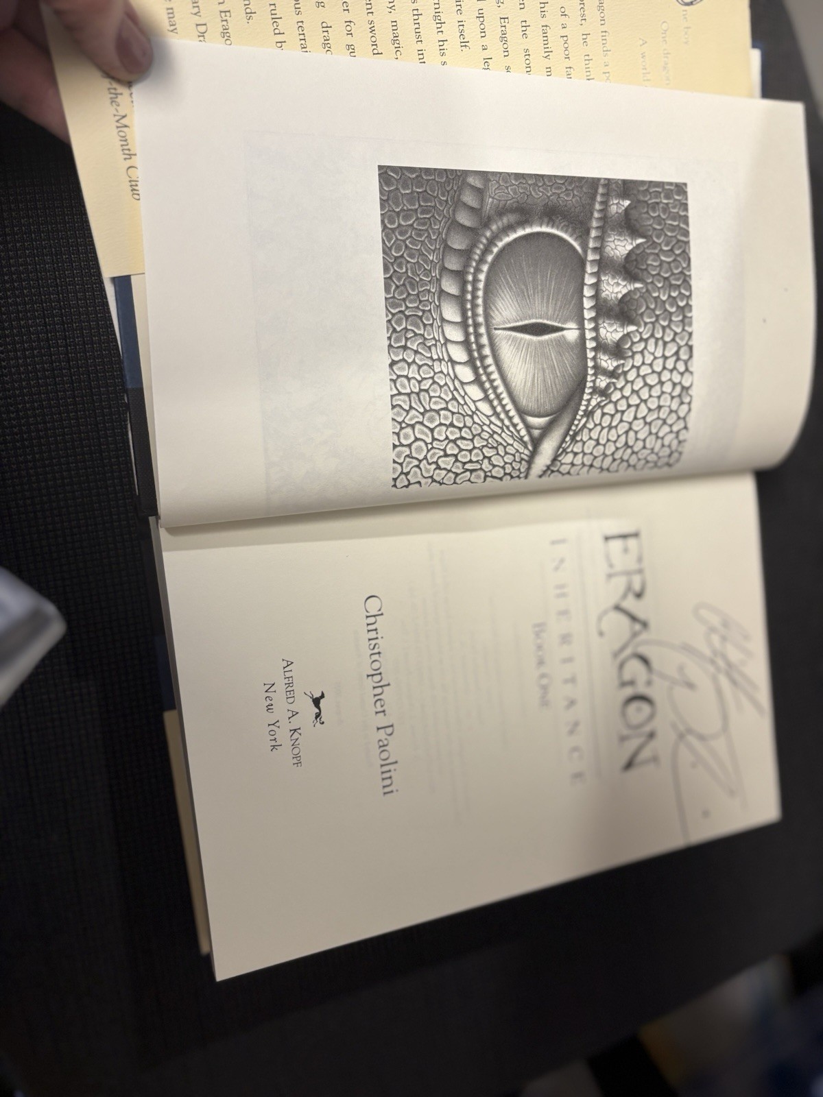 Eragon by Christopher Paolini Signed copy