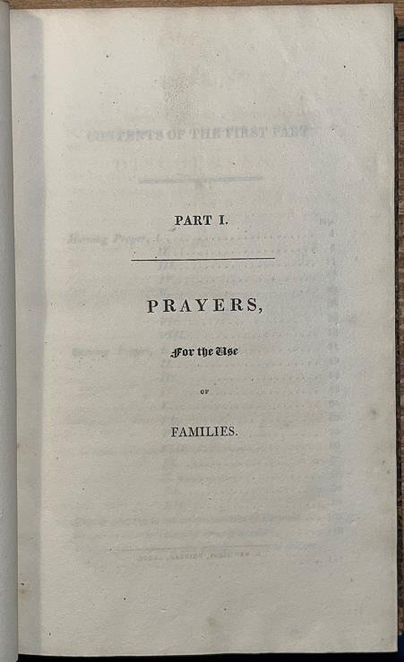 1816 Joseph Bowden ‚Prayers & Discourses For The Family‘ FINE BINDING Devotional