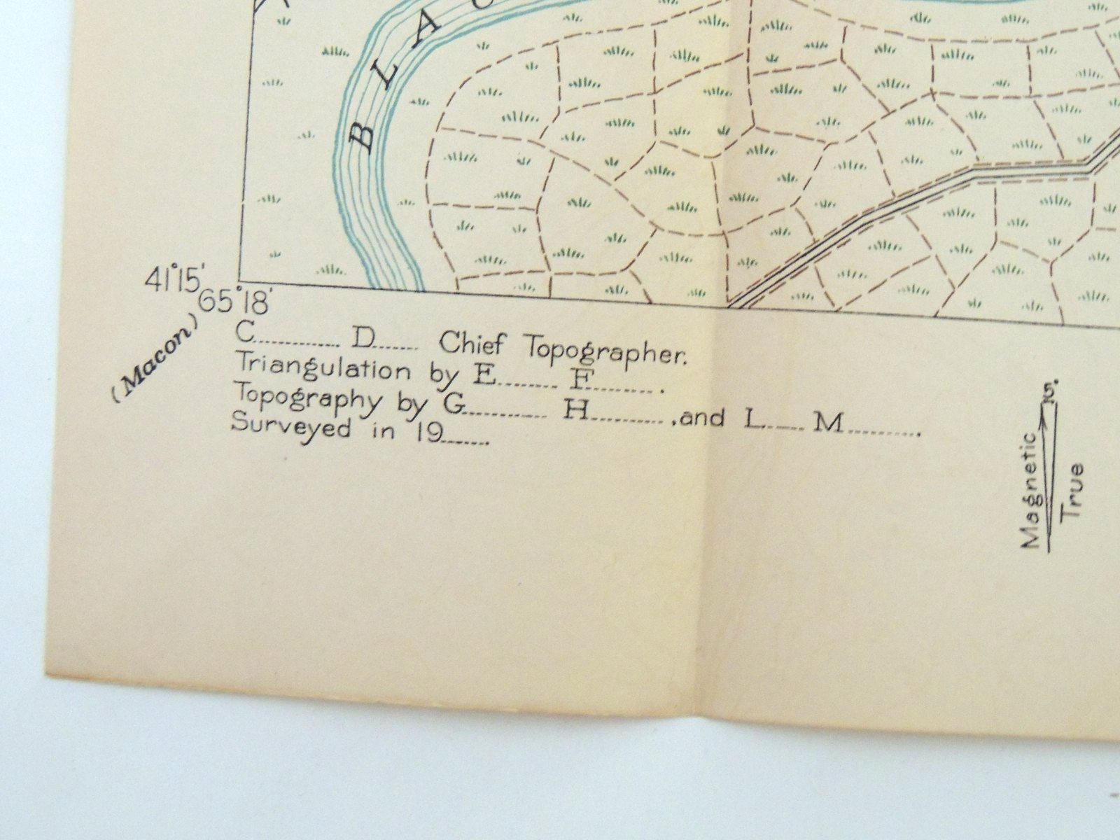 Map Reading and Topographical Sketching 1918 First Edition Edwin R. Stuart Map